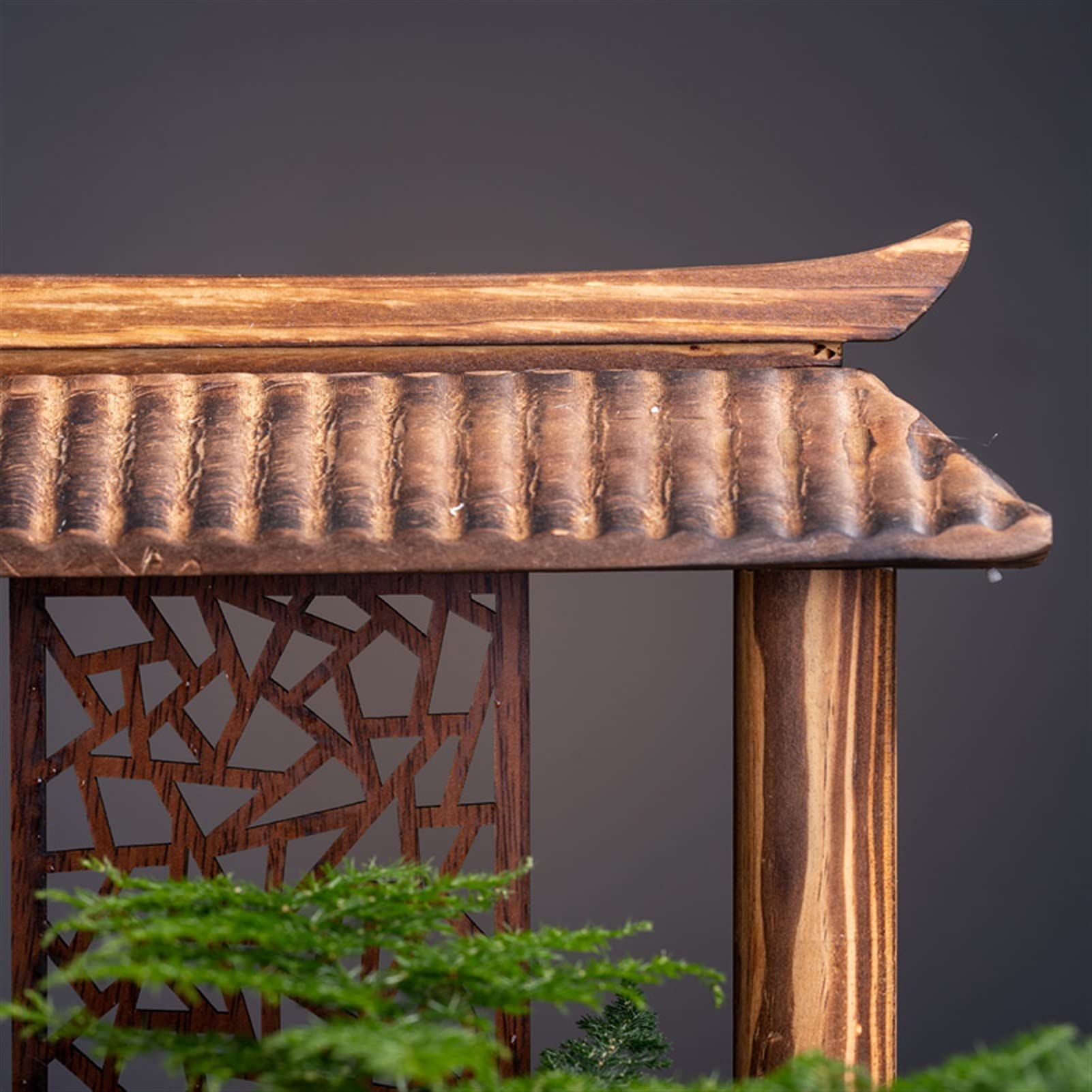 Chinese Style Desktop Fountain - Indoor Tabletop Water Fountain with Circulating Flow for Office & Home Decor | Relaxing Zen Bonsai Water Feature for Stress Relief & Feng Shui