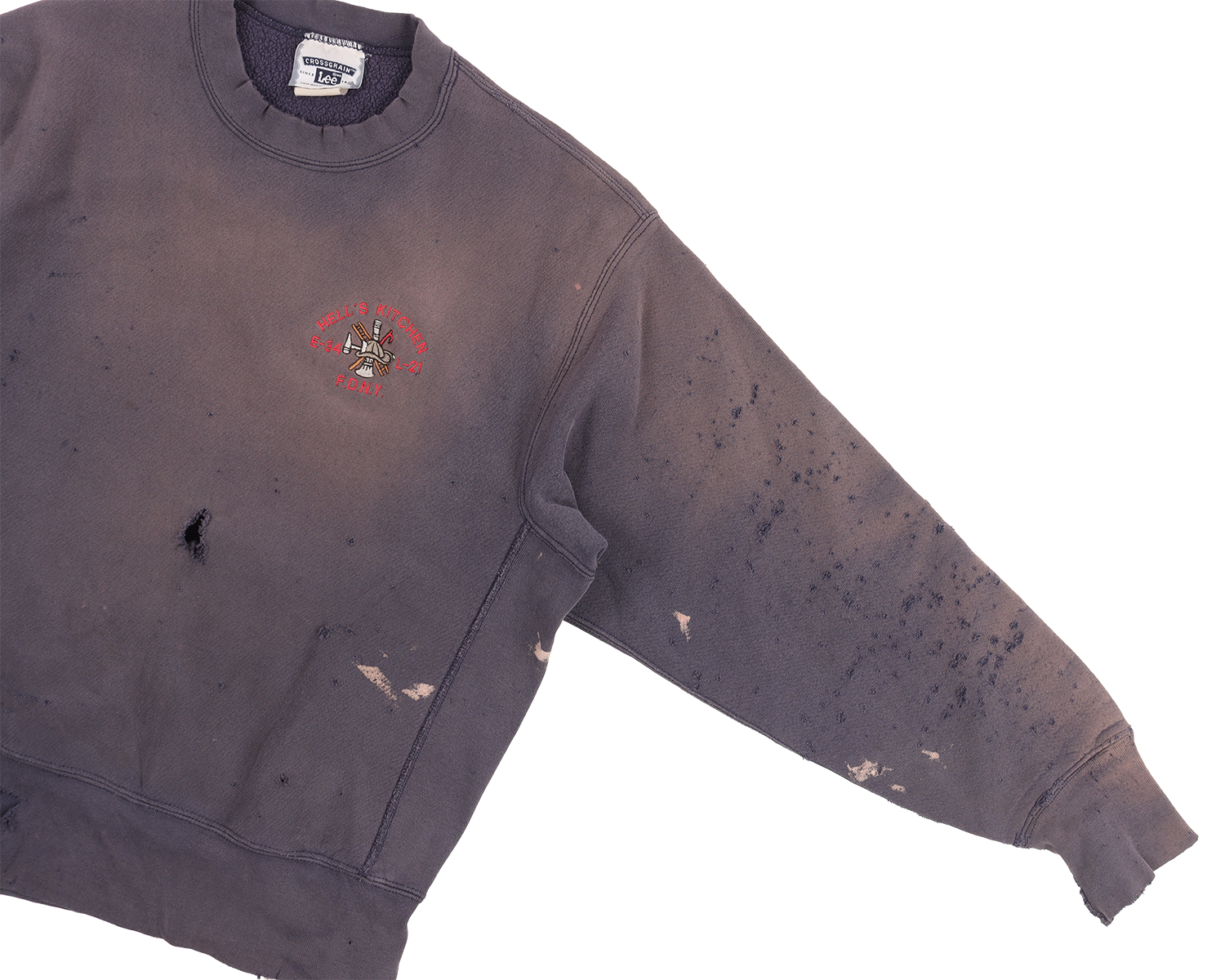 Vintage 1990's Hell's Kitchen FDNY Sweatshirt - Retro NYC Fire Department Hoodie for Men & Women - Perfect for Casual Wear, Street Style, and Urban Fashion Enthusiasts