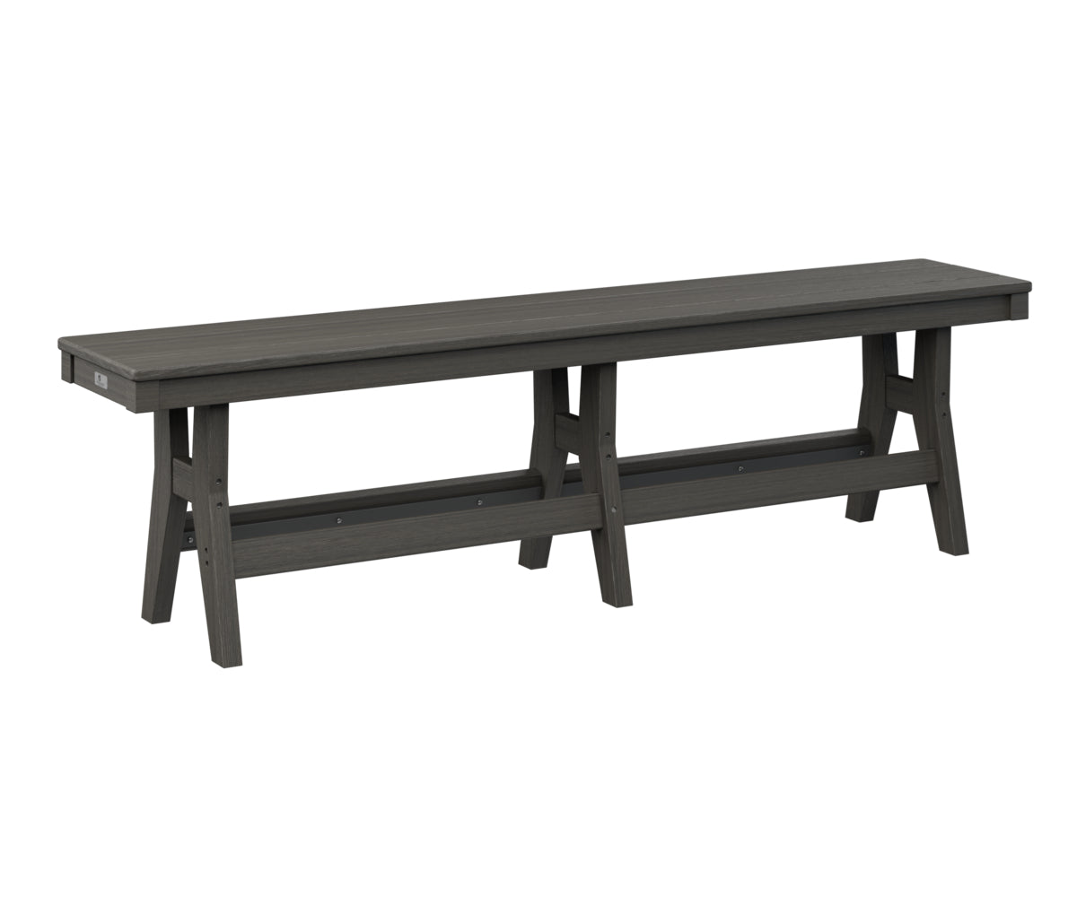 Berlin Gardens Harbor 66 Counter Height Dining Bench - Outdoor Bar Stool for Patio, Deck & Garden Use