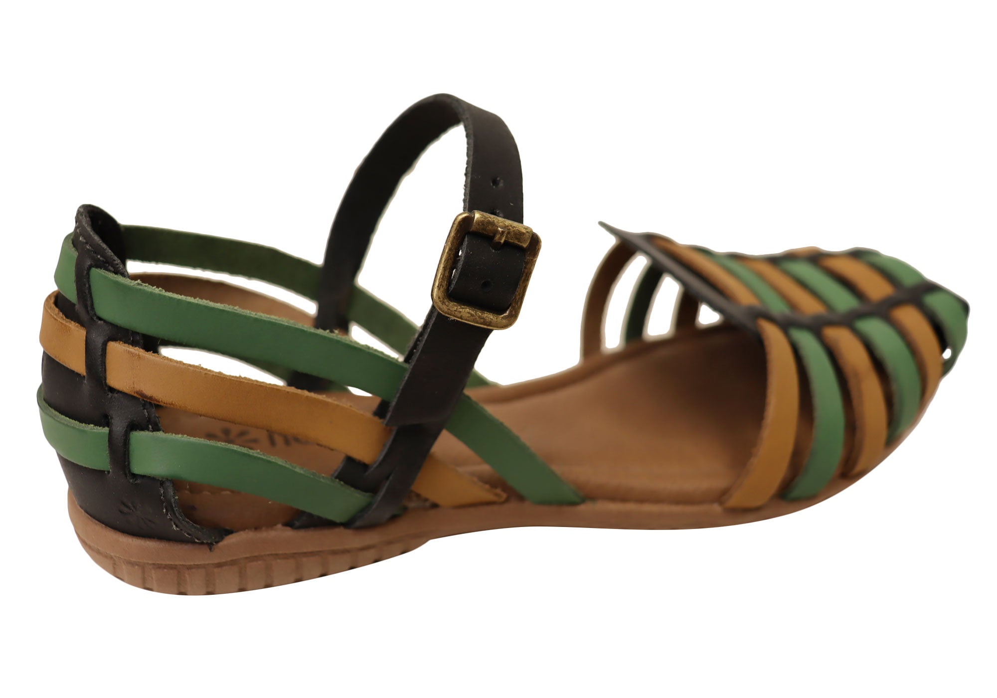 Carly Women's Comfortable Closed Toe Leather Sandals - Stylish & Supportive Footwear for Walking, Work & Casual Outfits