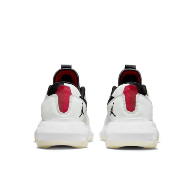 Nike Jordan Air 200E Men's Basketball Sneakers - Summit White/University Red - Size 9.5 - Lightweight Cushioned Shoes for Running, Training & Streetwear Fashion