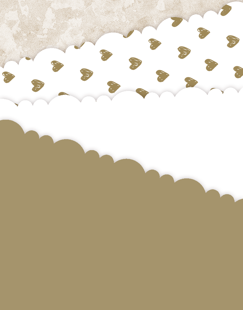 Golden Hearts Scalloped Tissue Paper - Decorative Gift Wrapping, Party Decorations for Valentine's Day, Weddings & DIY Crafts
