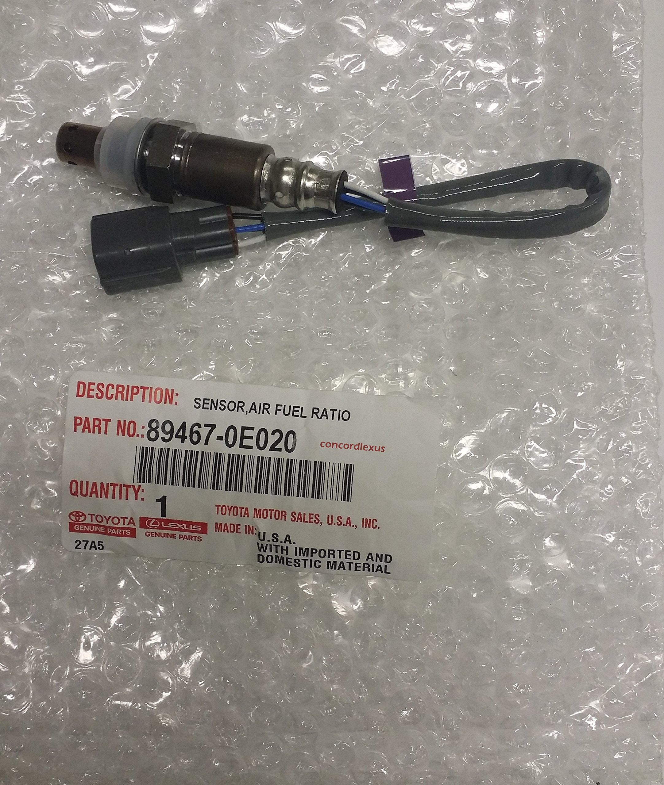 Lexus 89467-0E020 Oxygen Sensor - Compatible with Lexus Models - High Performance O2 Sensor for Improved Fuel Efficiency & Emissions - Perfect for Engine Tune-Ups & Emissions Testing