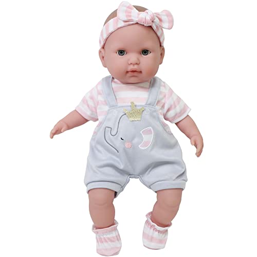 Grey Overall Shorts-pink Stripes