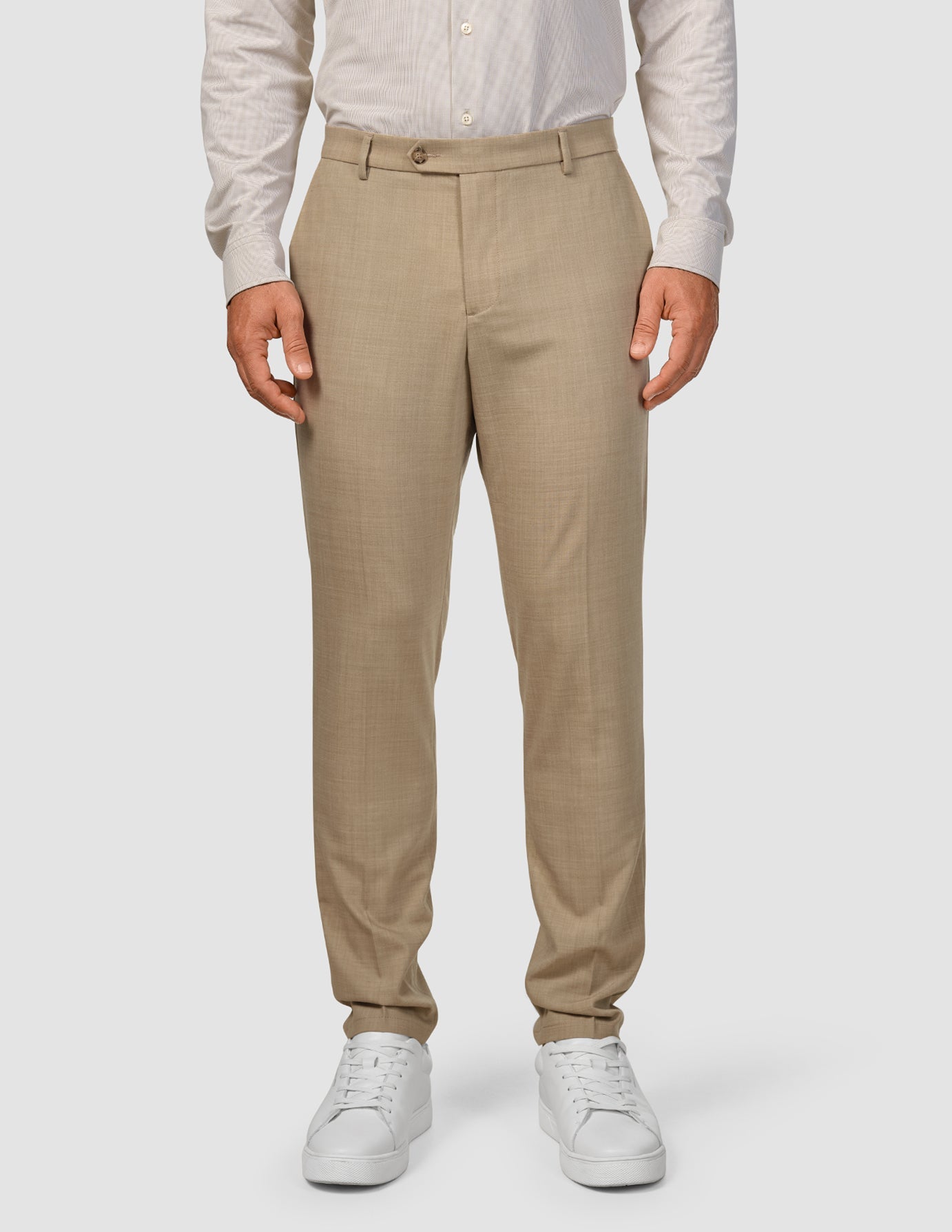 Tech Wool Suit Pants for Men - Slim Fit Professional Dress Pants for Office, Business & Formal Occasions