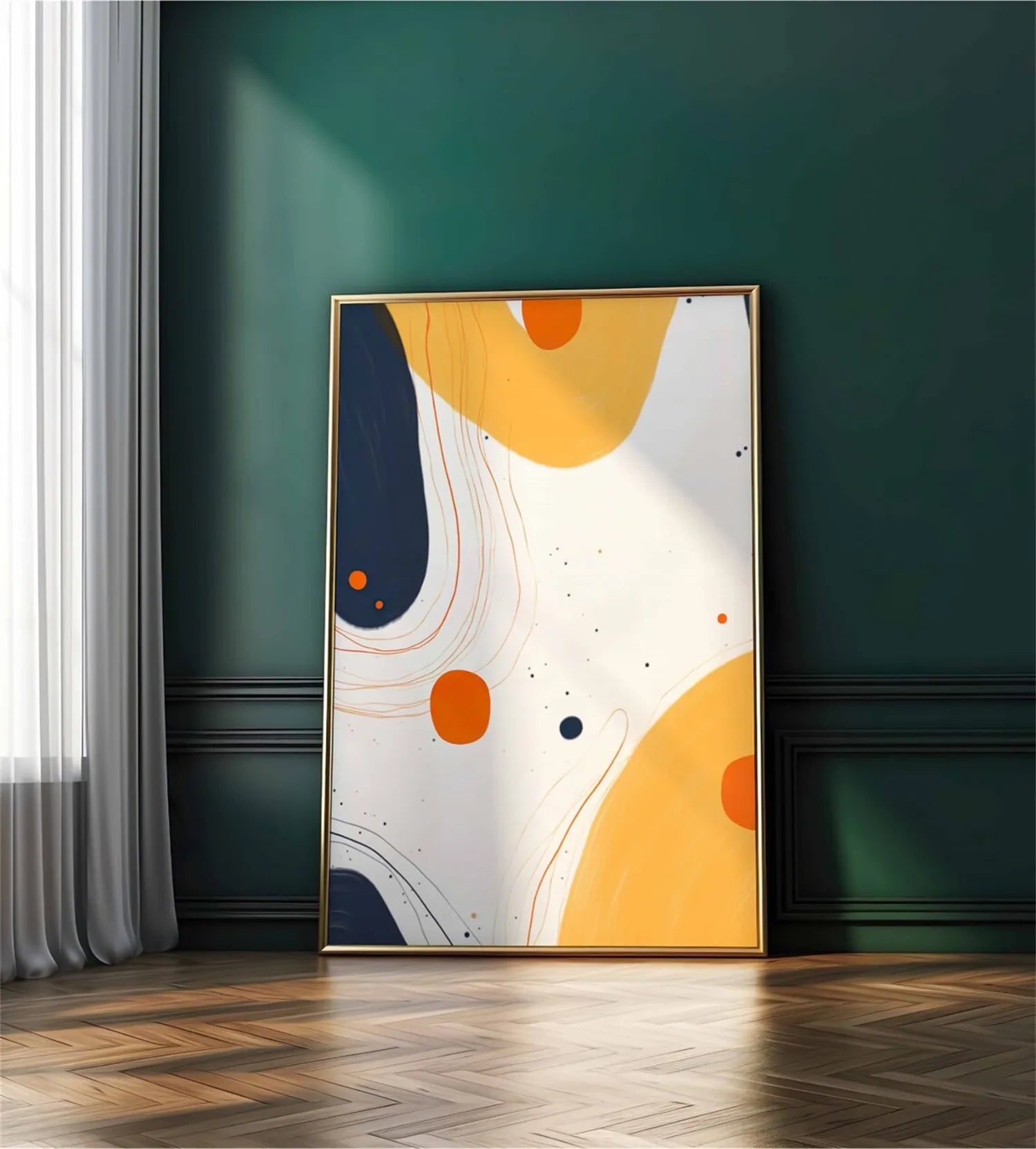 Abstract Tranquility Wall Art Set of 3 - Modern Minimalist Canvas Prints for Living Room, Bedroom & Office Decor - #WS184