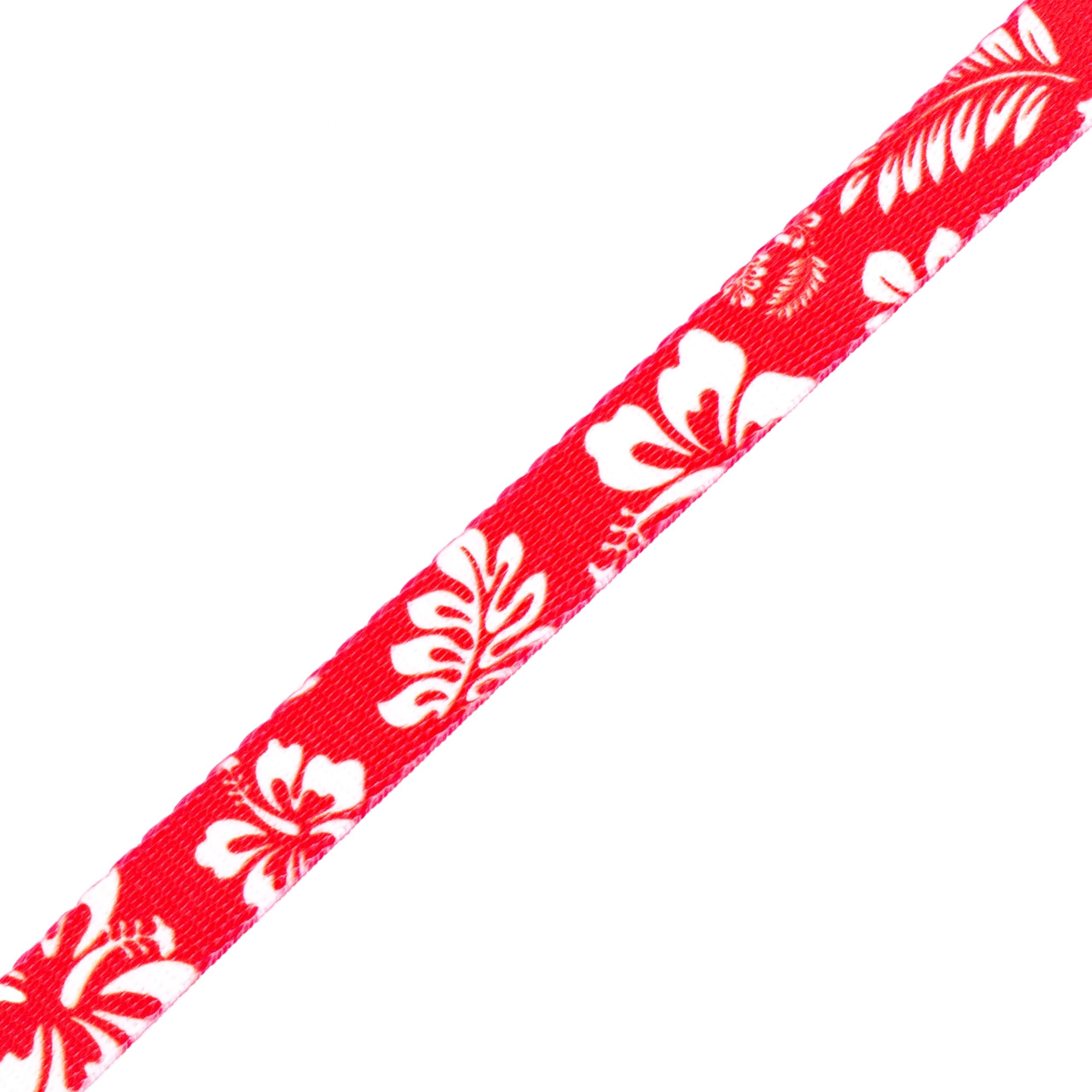 Country Brook Design - Vibrant Red Hawaiian Polyester Webbing for Crafts, DIY Projects & Outdoor Gear (Perfect for Lei Making, Bag Straps & Beach Accessories)