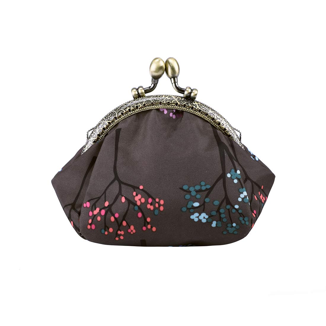 Vintage Coin Purse Floral Clasp Wallet for Women - Perfect for Change & Small Essentials