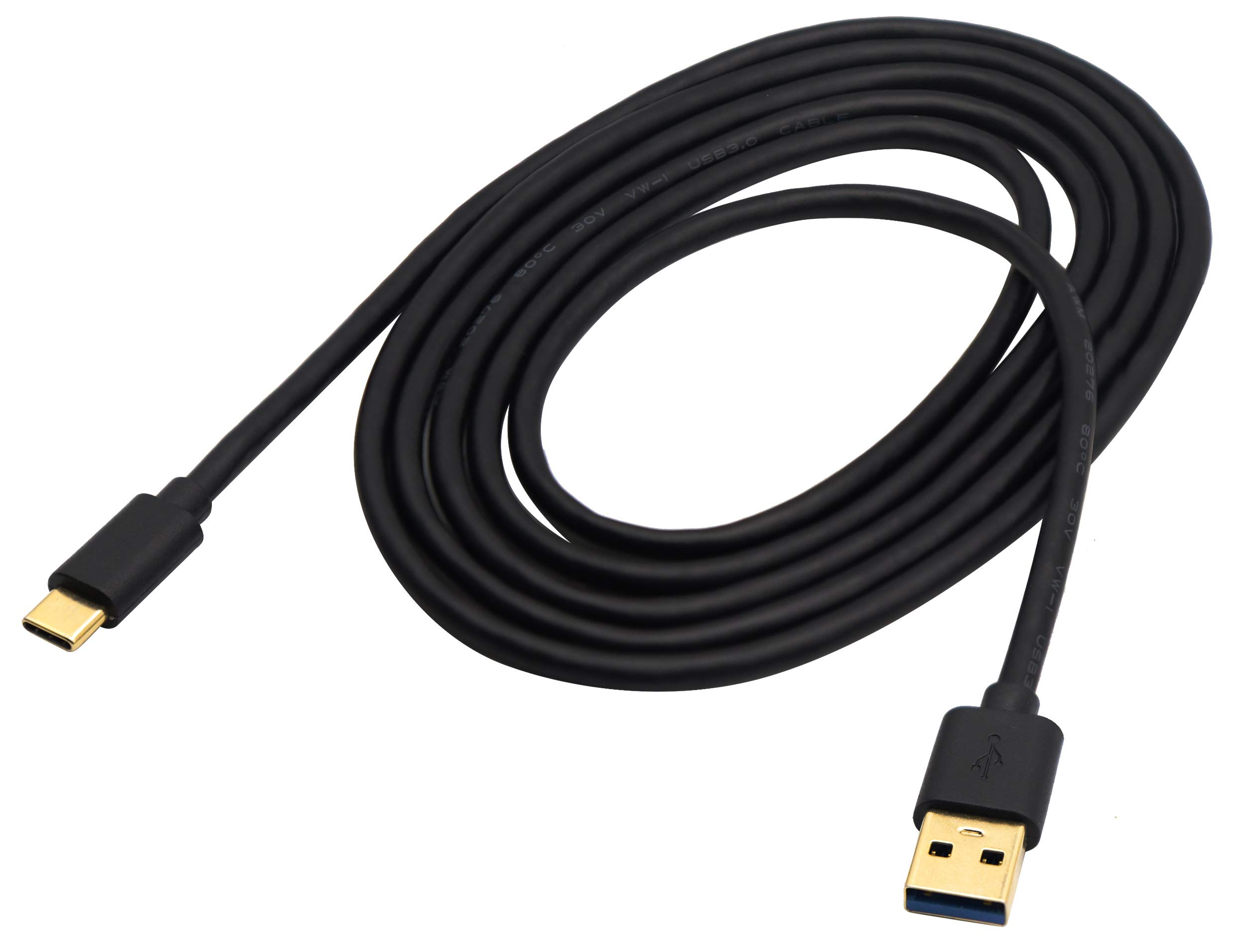 ZDYCGTime USB 3.0 Type C Extension Cable - A Male to C Male 1.8M Fast Charging & Data Sync Cable for Huawei P10/P9/P20, Samsung Galaxy S10/S9/S8/Note 8/9, Google Pixel - Perfect for Home, Office & Travel Charging Needs