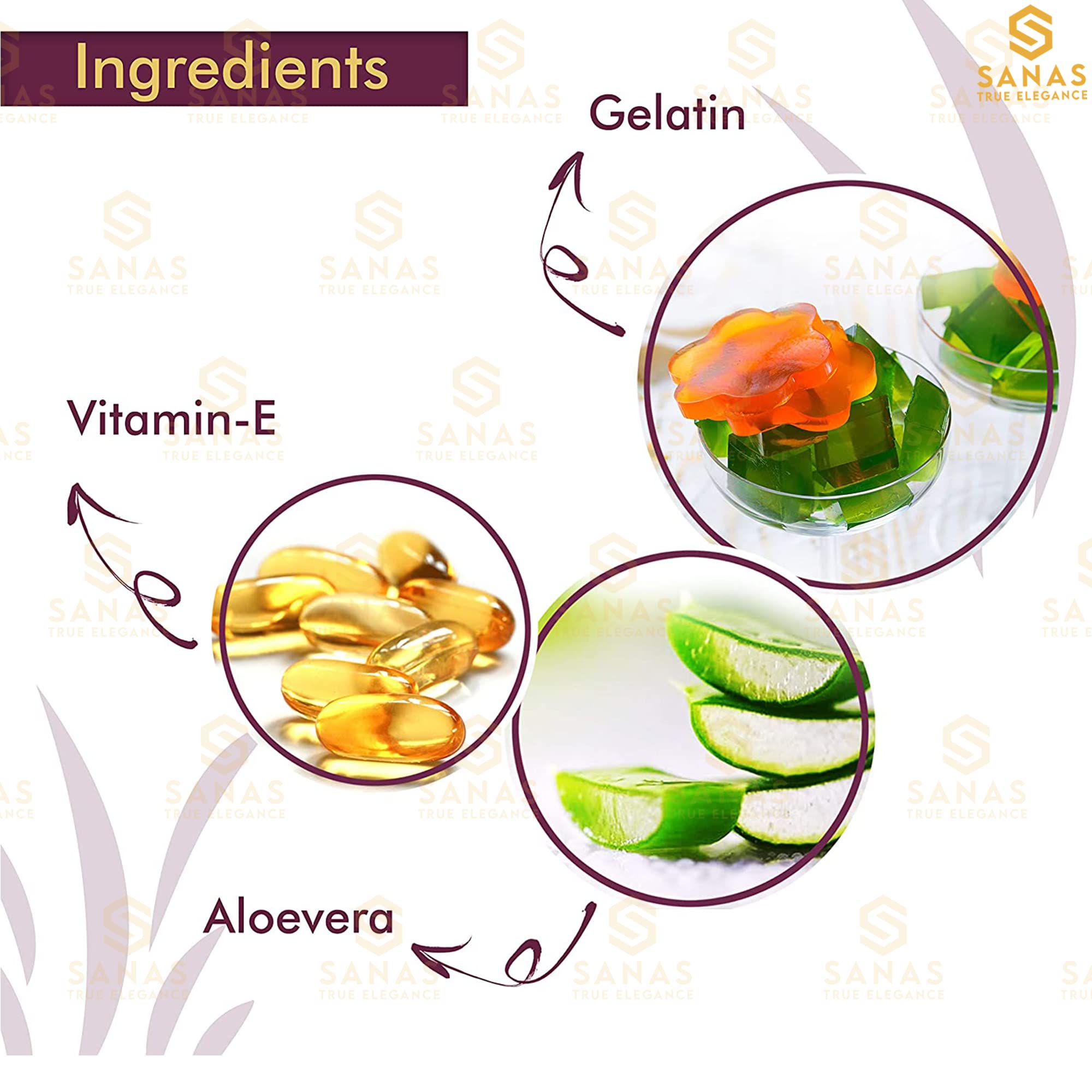 Sanas Animate Aloe Vera & Vitamin E Facial Oil Capsules - Hydrating & Nourishing for Dry Skin, Anti-Aging & Glow Boost - Perfect for Night Routine & Travel Skincare