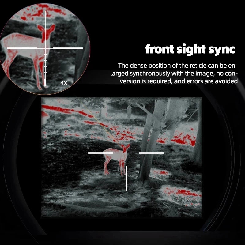 Tactical Thermal Imaging Riflescope for Hunting - Monocular Sight Scope with Rangefinder & Night Vision | Perfect for Outdoor Hunting, Wildlife Observation & Nighttime Security