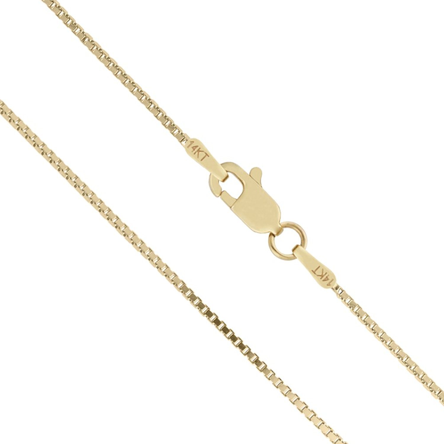 14K Solid Yellow Gold Box Chain Necklace for Women - Dainty & Elegant Jewelry Gift for Her - Perfect for Everyday Wear, Special Occasions & Layering