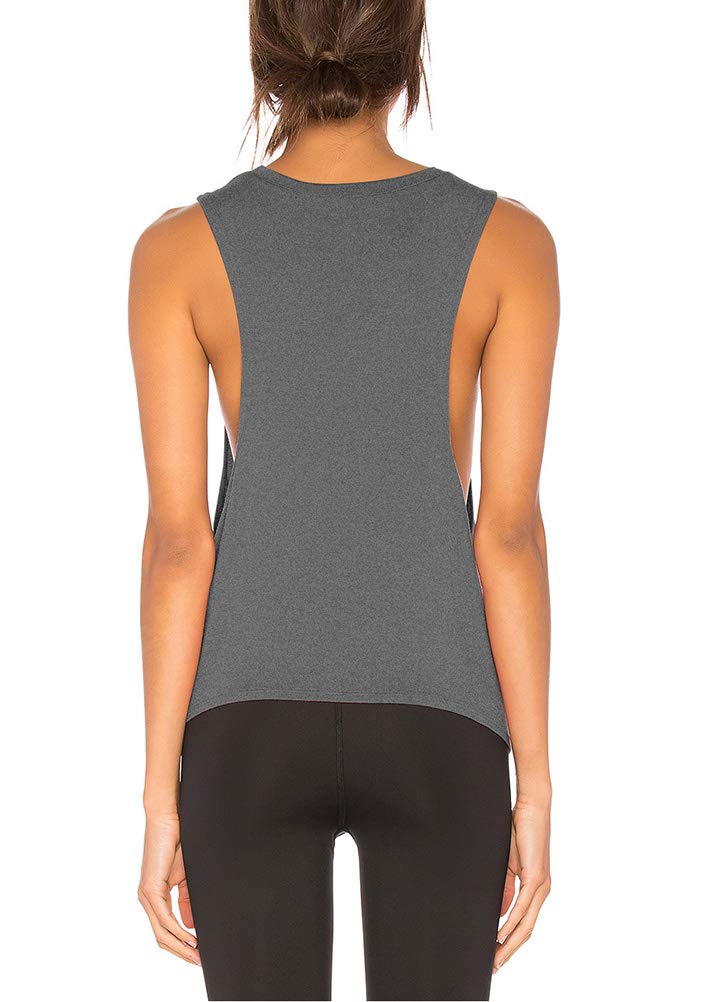 Bestisun Women's Sexy Workout Tank Tops - Yoga Clothes with Tie Knot Design, Athletic Gym Shirts & Stylish Crop Tops for Yoga, Gym, Running and Casual Wear