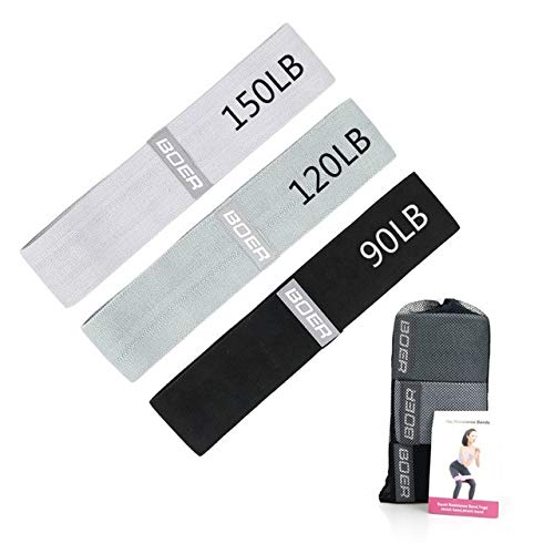 DASHUAIGE 3-Piece Resistance Bands Set (90-150LB) - Heavy Duty Pull Rope Elastic Bands for Fitness, Gym, Yoga & Home Workouts - Booty Bands for Strength Training & Muscle Toning - Perfect for Leg Day, Glute Exercises & Full Body Training