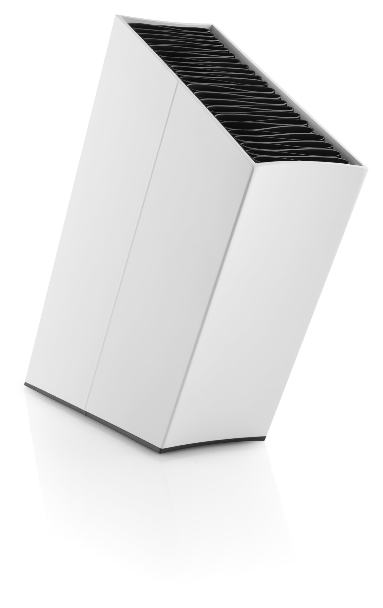 EVA SOLO Angled Aluminum Knife Holder - Holds 20 Knives (Sold Separately) | Easy to Clean White Danish Design | Perfect for Kitchen Countertop & Restaurant Use