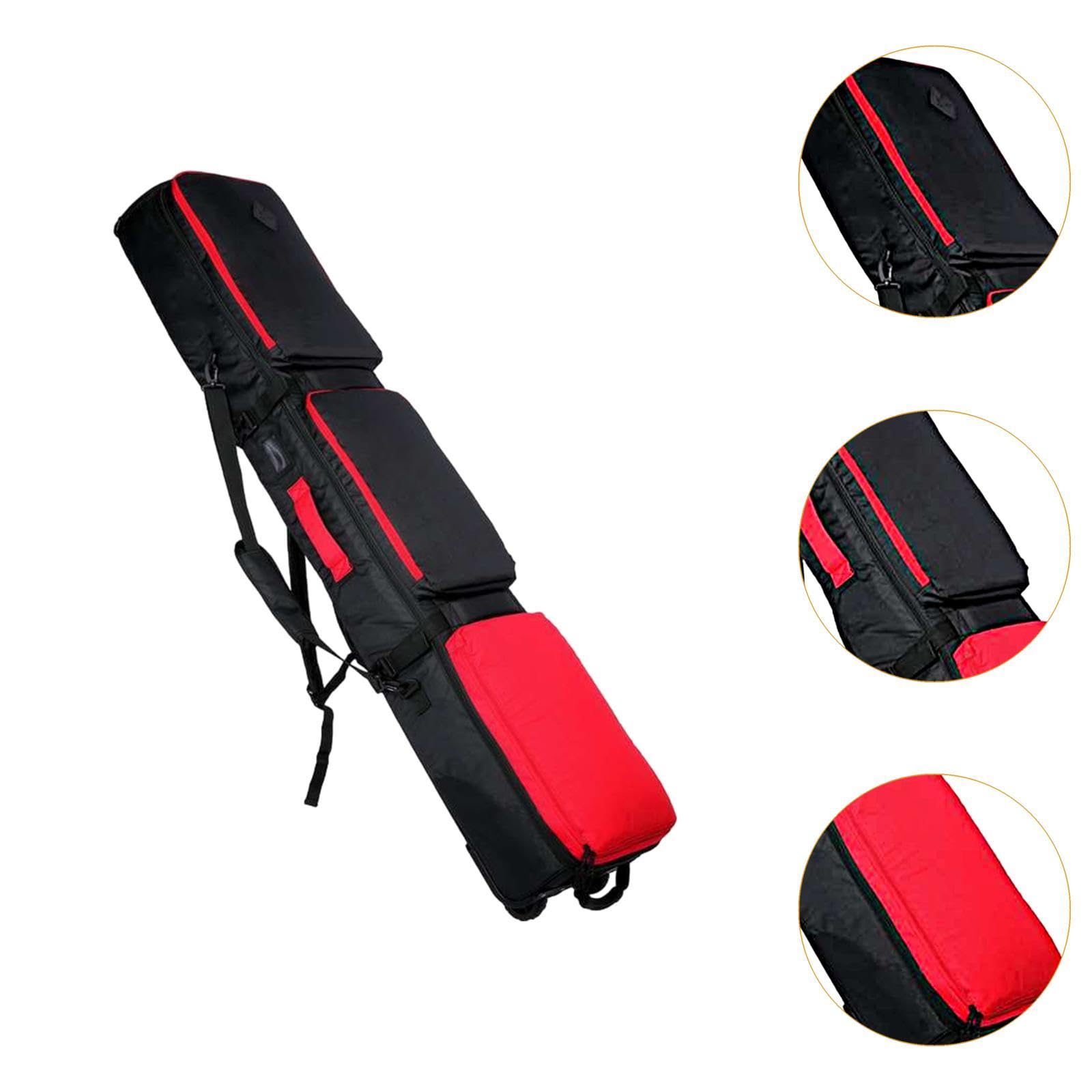 **Durable Ski Bag with Wheels & Carrying Handle - Waterproof Snowboard Storage Bag for Travel & Snowboarding - Perfect for Airplane, Car, and Resort Use**