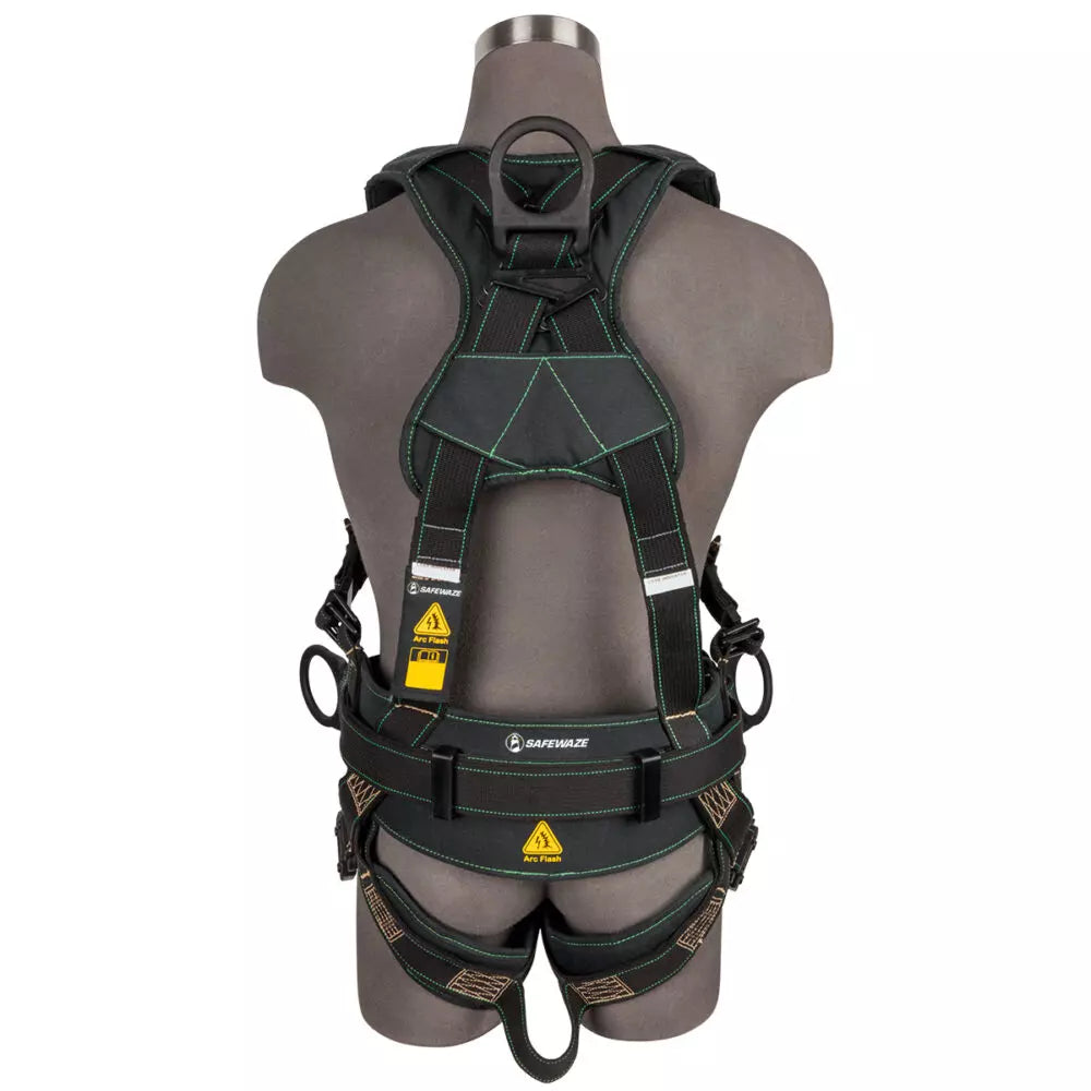 Arc Flash Construction Safety Harness - DE 3D, DE QC Chest, DE FD, DE QC Legs - Heavy Duty Fall Protection for Construction Workers & Electricians