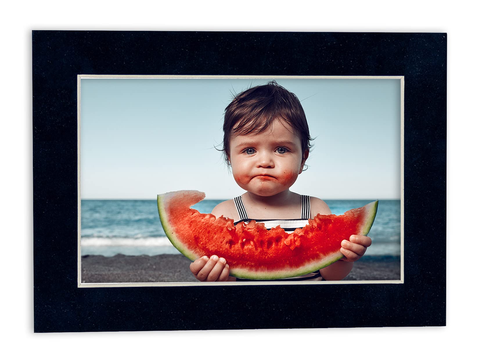 16x16 Inch Navy Suede Precut Mat Board for 12x12 Photos - Acid-Free Bevel Cut Picture Mat for Frames (Pack of 10) with Backing Boards & Clear Bags - Perfect for Displaying Art, Scrapbooking, and Photo Preservation