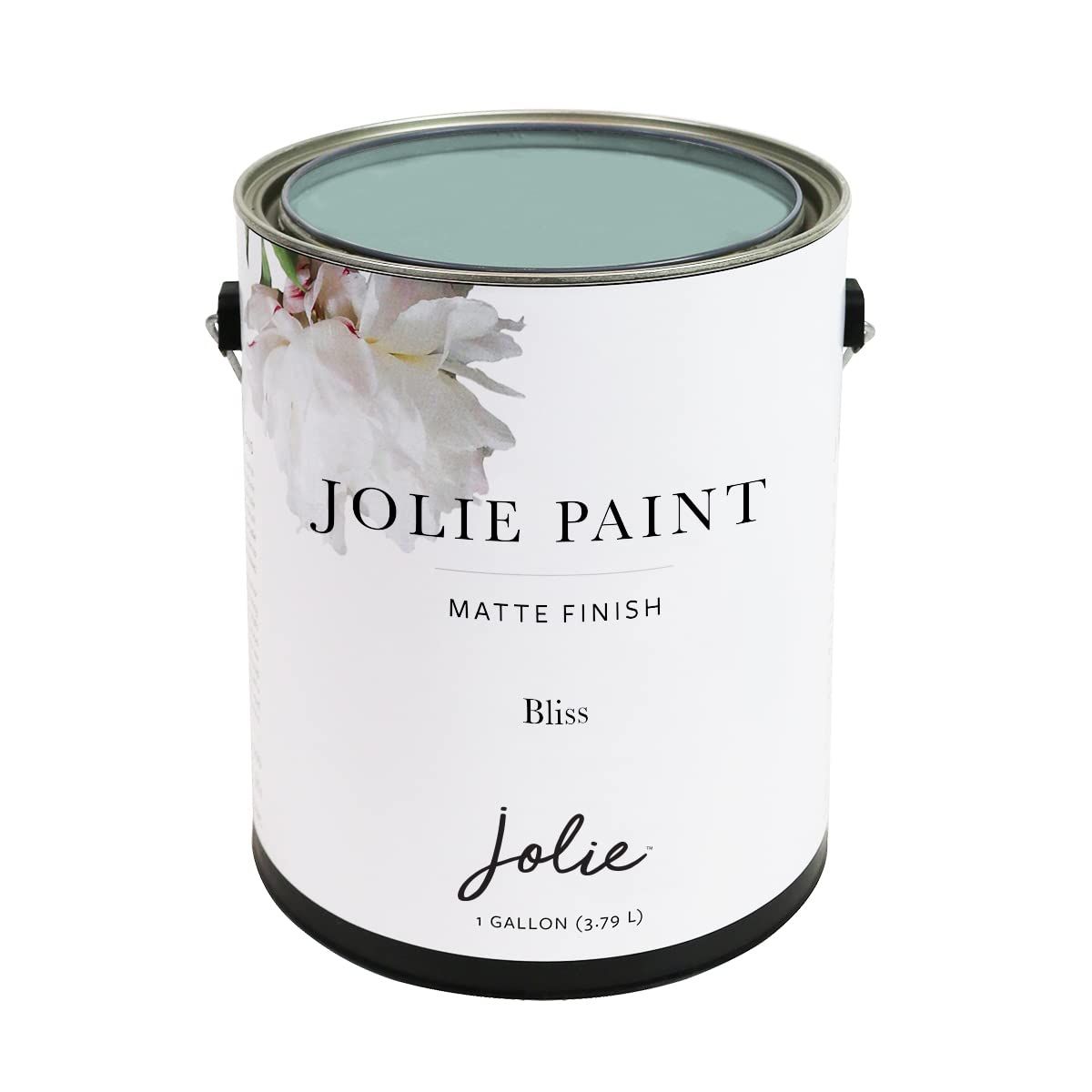 Jolie Paint - Premium Matte Finish Water-Based Non-Toxic Paint for Furniture, Cabinets, Floors & Walls - Eco-Friendly Home Decor Paint (1 Gallon, Bliss Blue-Green) - Perfect for DIY Projects, Home Renovation & Interior Design