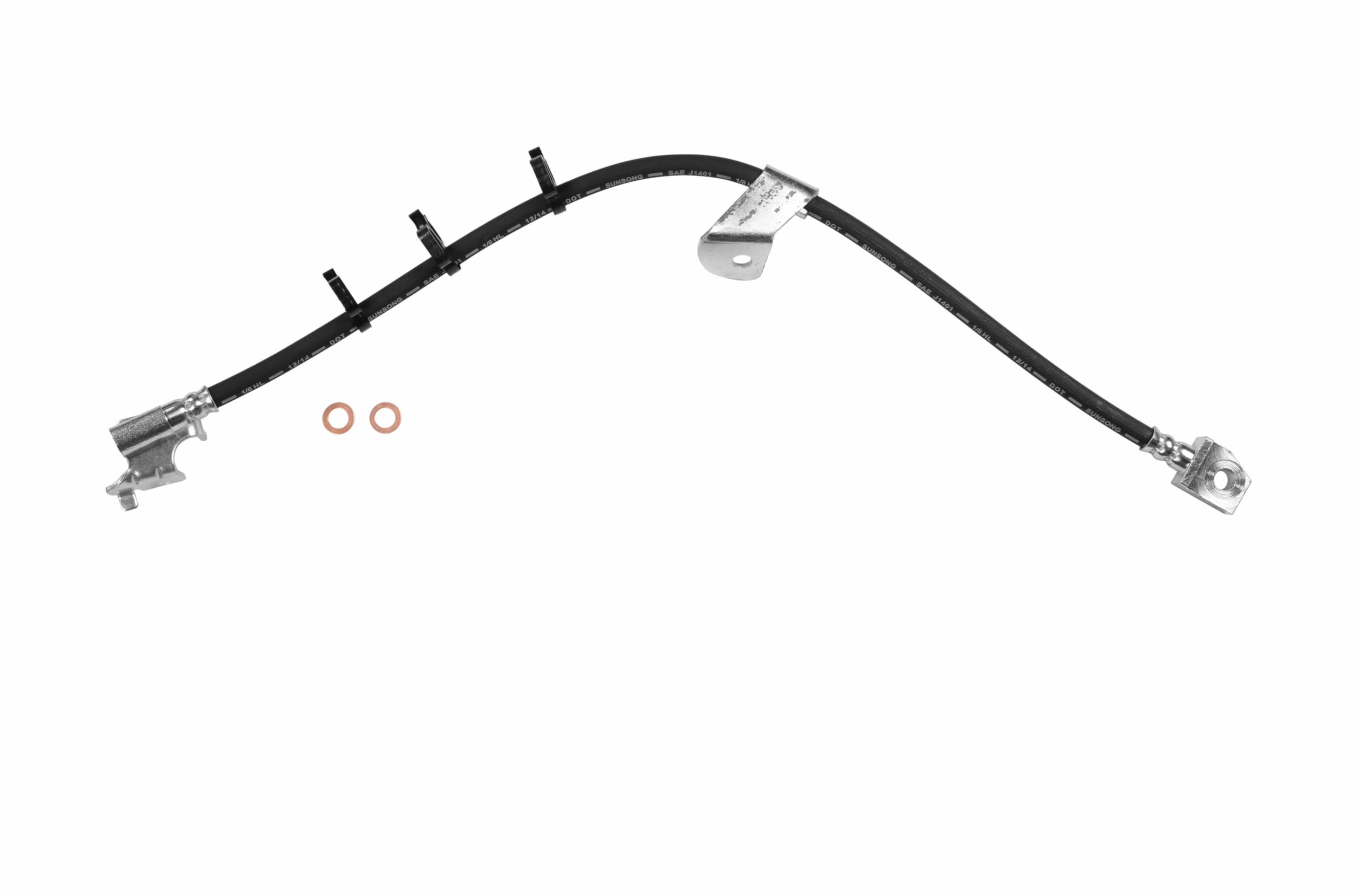 Sunsong 2202892 Brake Hydraulic Hose - High Performance Replacement for Smooth Braking | Perfect for Trucks, SUVs, and Off-Road Vehicles