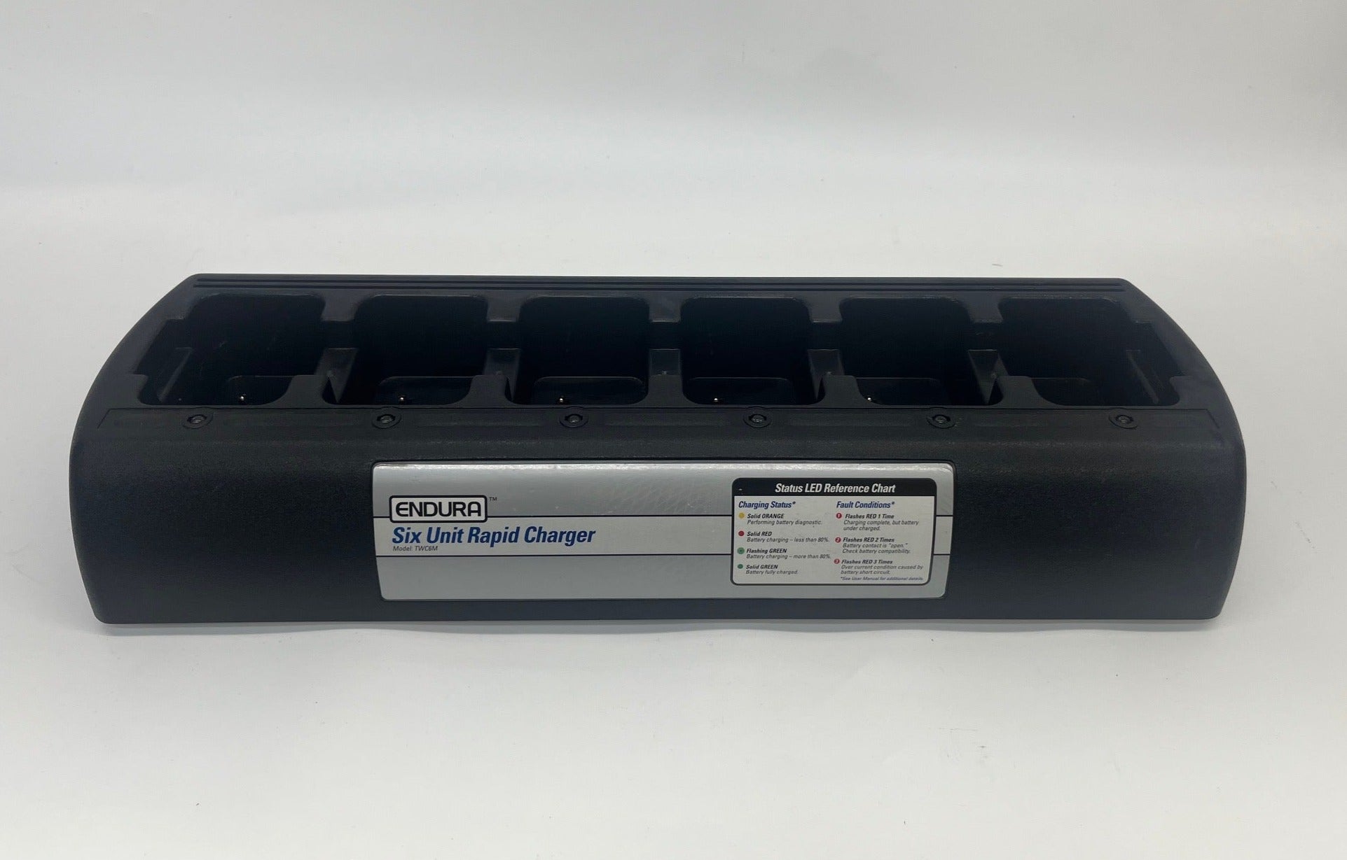 Endura TWC6M 6-Unit Rapid Radio Charger for Walkie Talkies - No Power Supply or Cradles Included | Ideal for Security, Construction & Outdoor Communication Teams