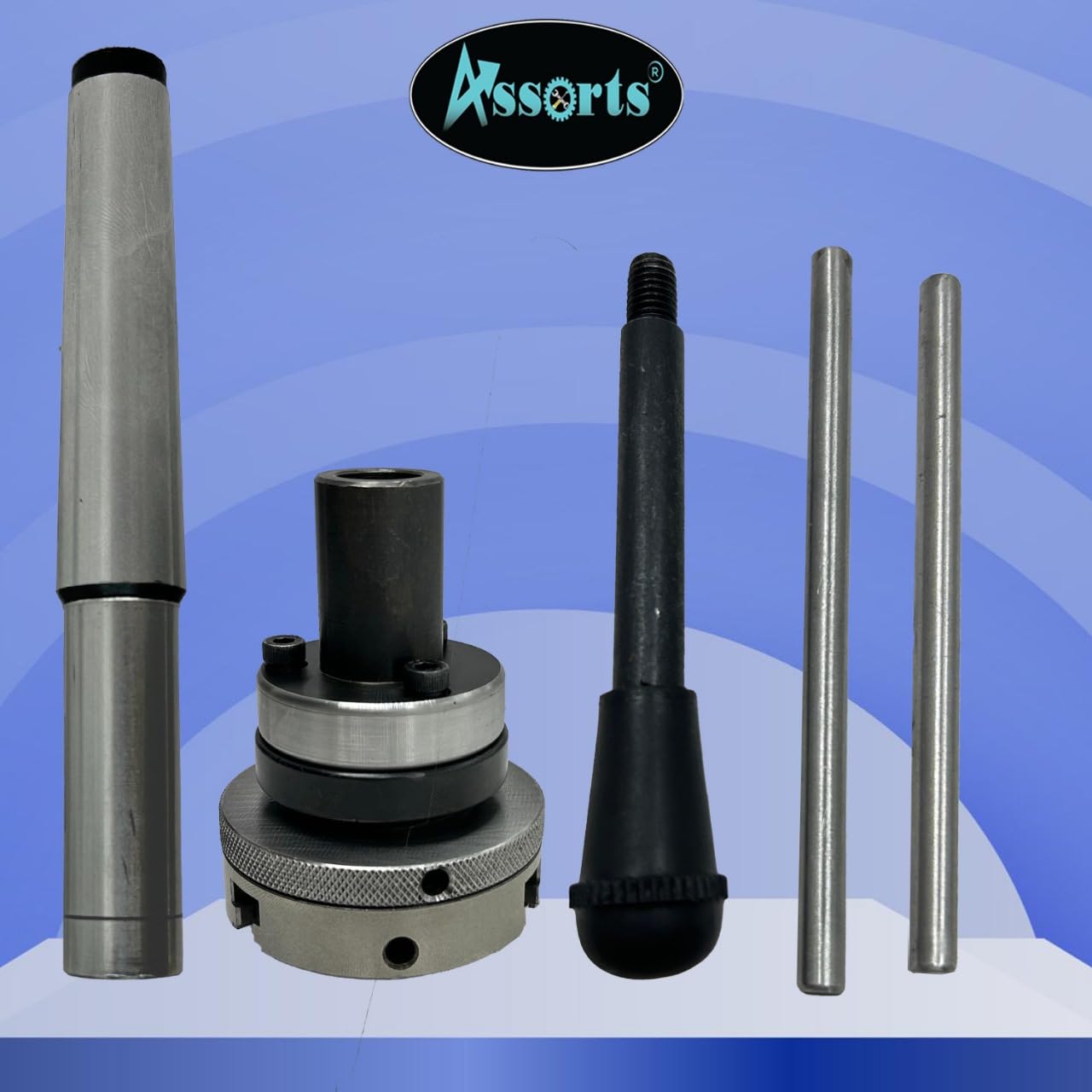 2MT Shank Lathe Tailstock Die Holder - Tapping, Threading, Reaming & Drilling Tool with 65mm Chuck for Metalworking & DIY Projects