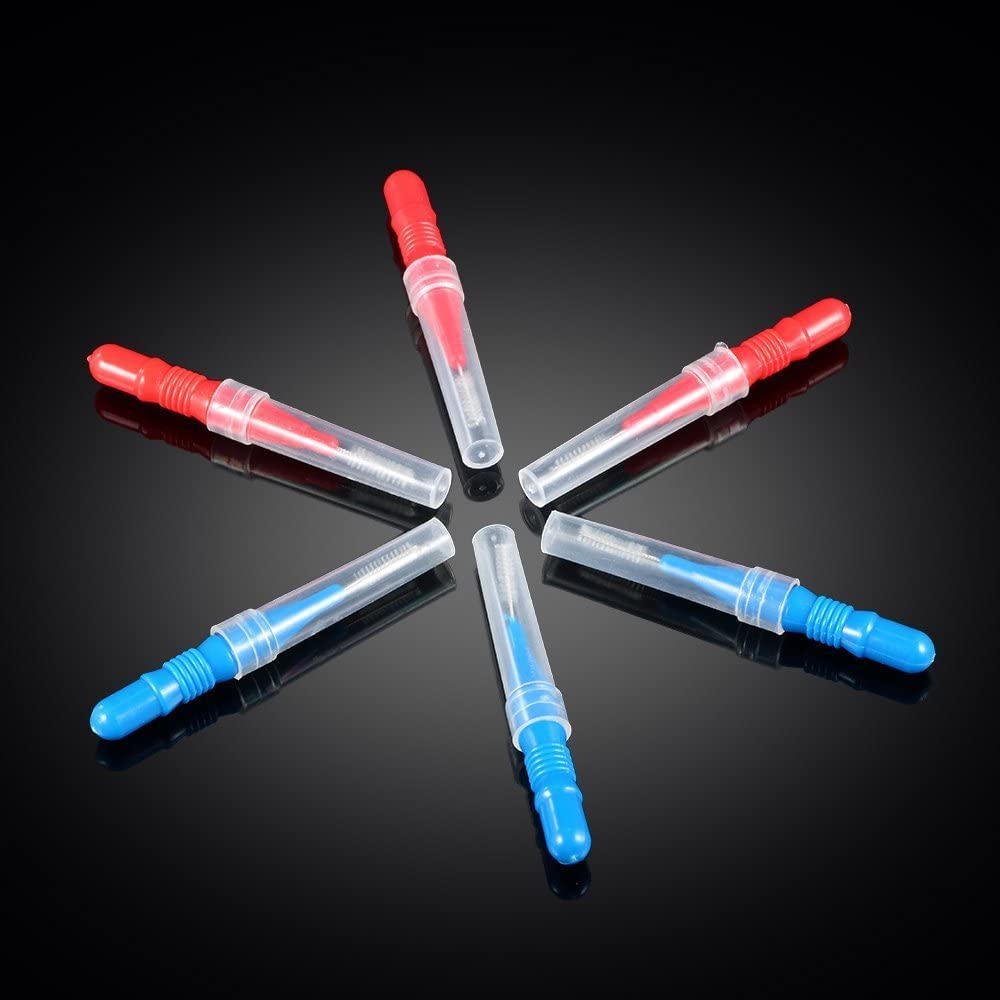 SGerst 50-Pack Interdental Brushes for Teeth Cleaning - Floss Picks & Dental Brushes for Gaps Between Teeth - Perfect for Travel, Braces, and Oral Hygiene Care
