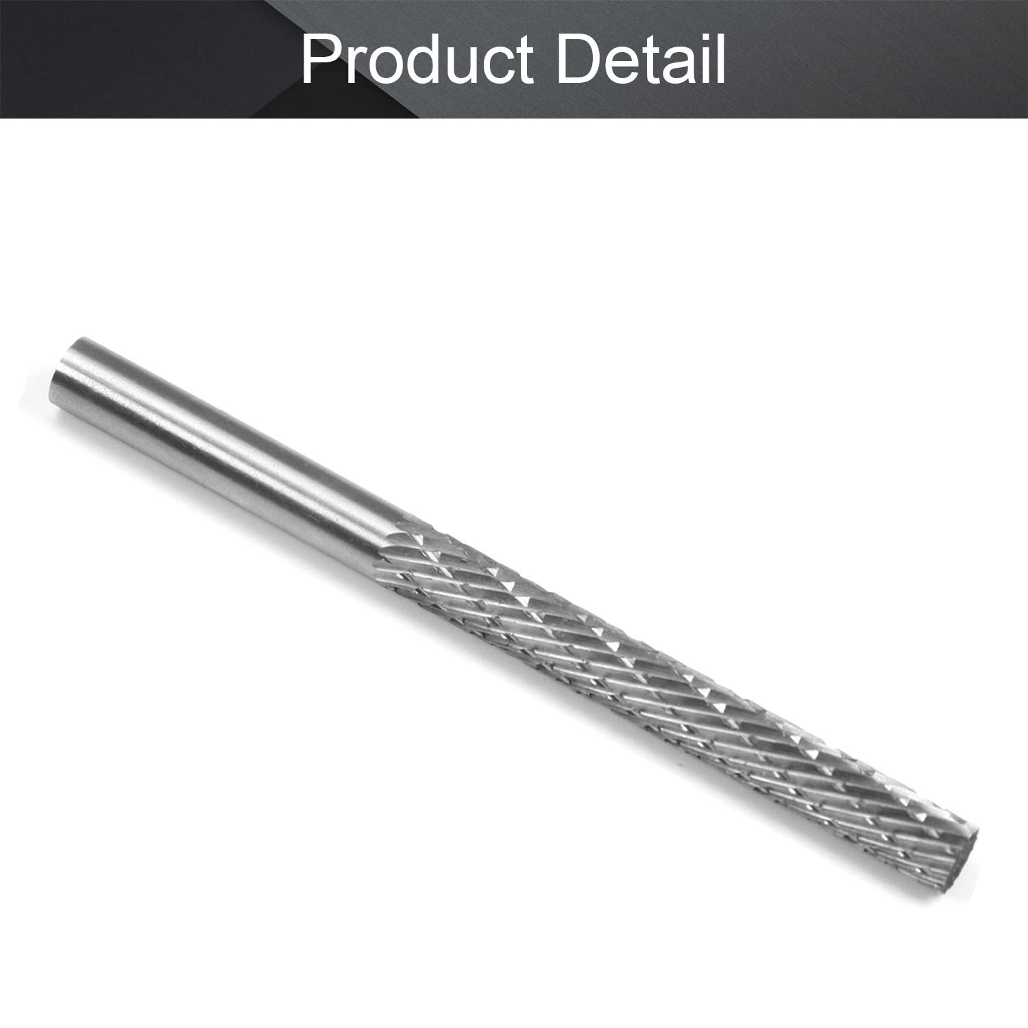 Utoolmart HSS Rotary Files - 6mm Shank Double Cut Cylinder Rotary Burrs for Die Grinder, Wood & Soft Metal Carving, Polishing & Model Engineering (1PC) - Perfect for DIY Crafts, Jewelry Making & Automotive Repair