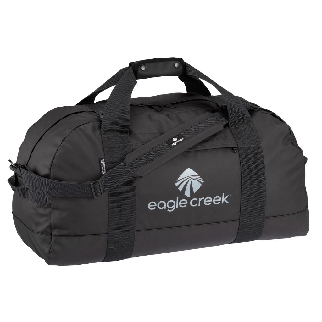Eagle Creek No Matter What Medium Duffel Bag - Waterproof Travel Duffel for Gym, Camping & Weekend Trips - Black Carry-On Bag with Durable Construction