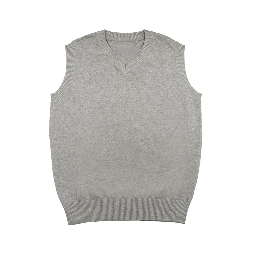 TopTie Men's Cotton Business Casual Solid Color Sweater Vest - Slim Fit Pullover for Office Wear, Layering & Smart Casual Outfits