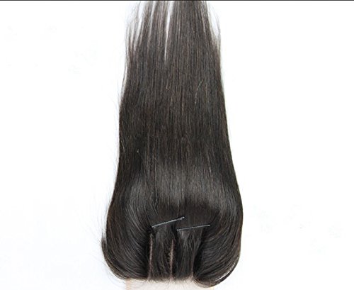 Wholesale 8A 3-Part Frontal Lace Closure with Straight Peruvian Virgin Hair Bundles - 3 Bundles & 4x4 Lace Closure (16