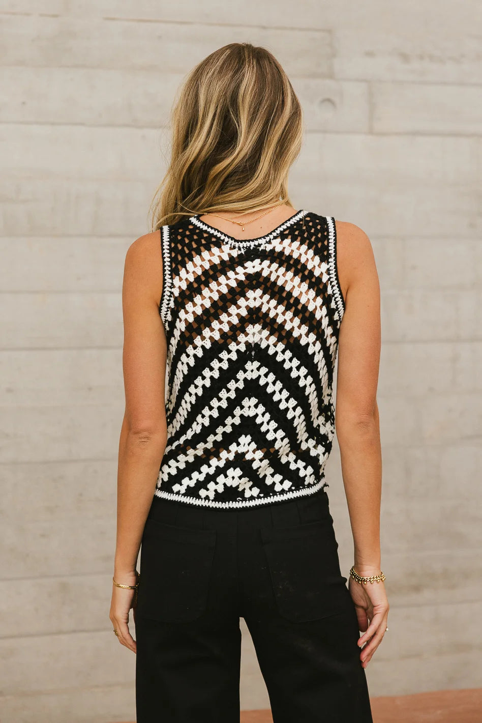 Crocheted Nori Sweater Vest for Women - Cozy Handmade Knit Cardigan - Perfect for Fall & Winter Layering, Office Wear, and Casual Outfits