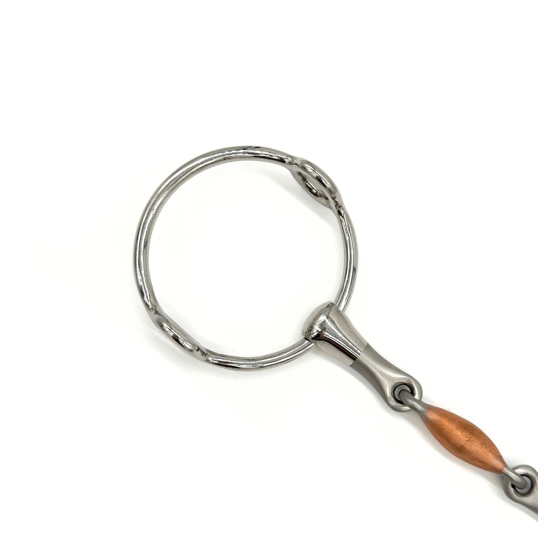 AJR Copper LinkX Balding Gag Bit – Comfortable Horse Training Bit for Western & English Riding – Perfect for Dressage, Trail Riding & Show Jumping