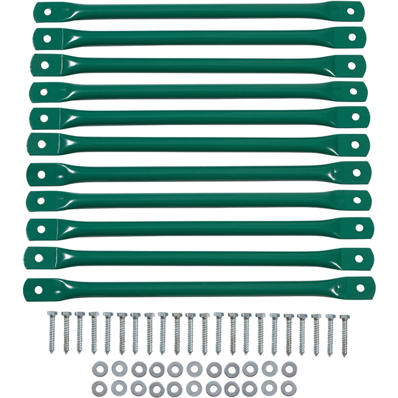 Premium Monkey Bar Kit for Swing Sets (11-Piece Set) - Includes Durable Hardware & SSS Logo Sticker in Vibrant Green | Perfect for Backyard Playgrounds, Kids Outdoor Fitness & DIY Swing Set Upgrades
