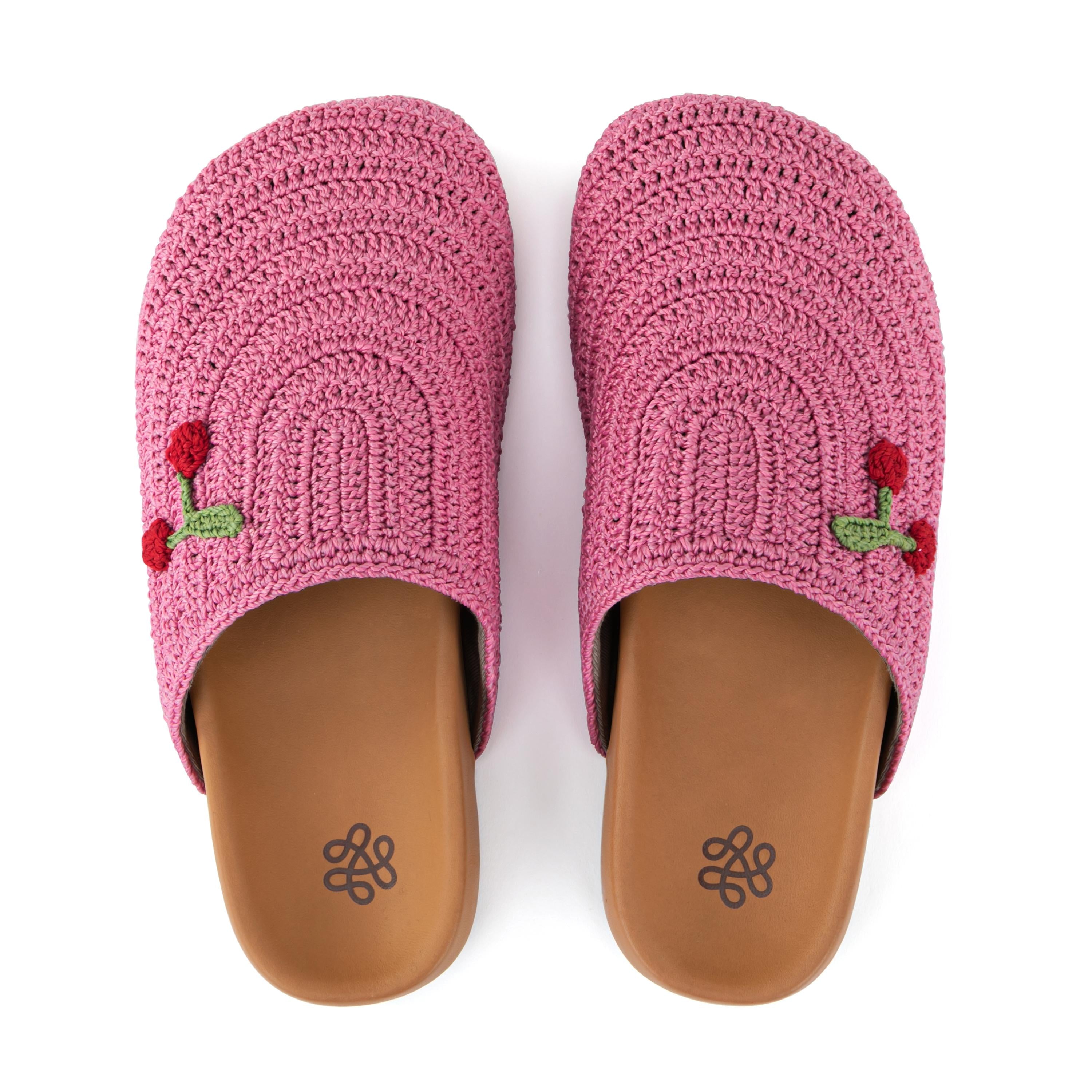 Bolinas Crochet Clogs for Women - Comfortable Handmade Summer Slide Sandals with Arch Support - Perfect for Beach, Pool, and Casual Outings