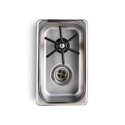 Espresso Parts Rinser - 6x10x2 Inch Stainless Steel Pan Size for Professional Baristas | Perfect for Coffee Shop & Home Espresso Machine Cleaning