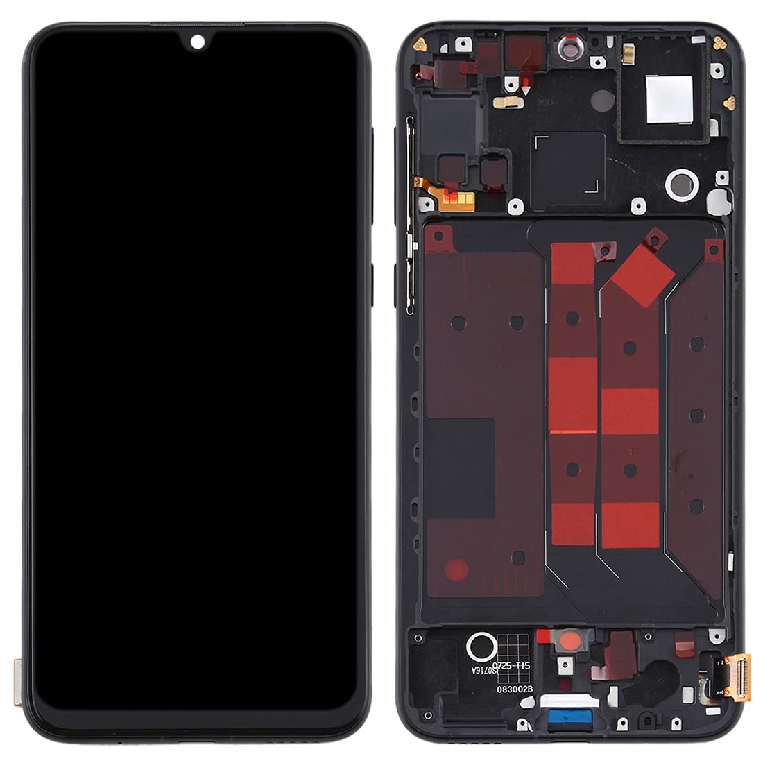 Huawei Nova 5 Pro OLED LCD Screen Replacement - Full Digitizer Assembly with Frame - DIY Repair Kit for Cracked or Damaged Display