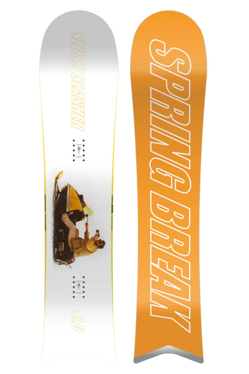 CAPiTA Spring Break Slush Slasher 2.0 Snowboard 2025 - All-Mountain Freestyle Snowboard for Men & Women | Perfect for Powder, Park & Urban Riding