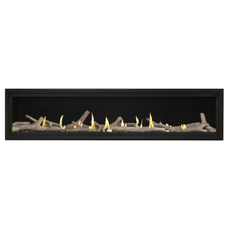 Napoleon Luxuria 74 Linear Direct Vent Gas Fireplace - LVX74NX | Modern Home Heating Solution for Living Rooms & Patios