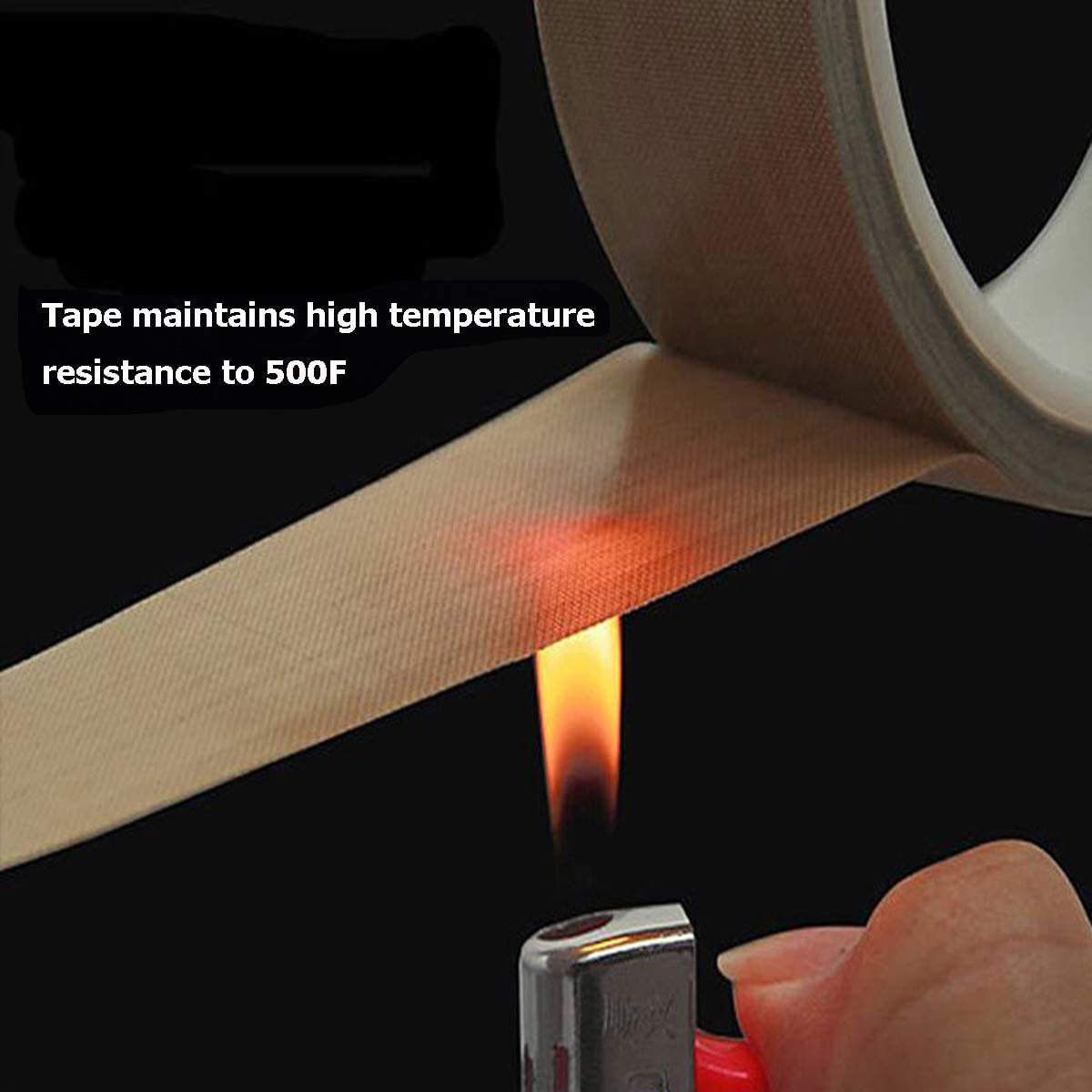 High-Temperature PTFE Teflon Tape - 20mm x 33ft x 0.18mm Welding Sealing Tape for Vacuum Sealer Machines | Leak Proof, Durable & Heat Resistant | Ideal for Plumbing, HVAC & Food Packaging