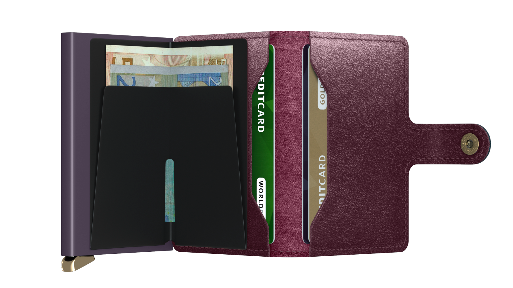 SECRID Premium RFID Blocking Mini Wallet in Dusk - Slim & Secure Card Holder for Travel, Business & Everyday Use