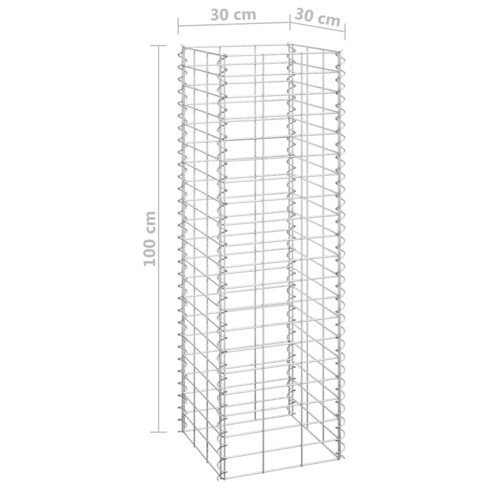 Galvanized Gabion Raised Garden Bed Planter Set - 3 Pack (11.8