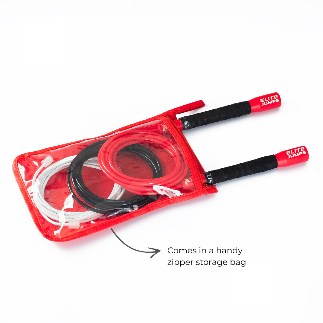 Professional PVC Freestyle Jump Rope Training Bundle - Adjustable Speed Rope for Fitness, Boxing & CrossFit Workouts - Ideal for Home Gym, Weight Loss & Cardio Training