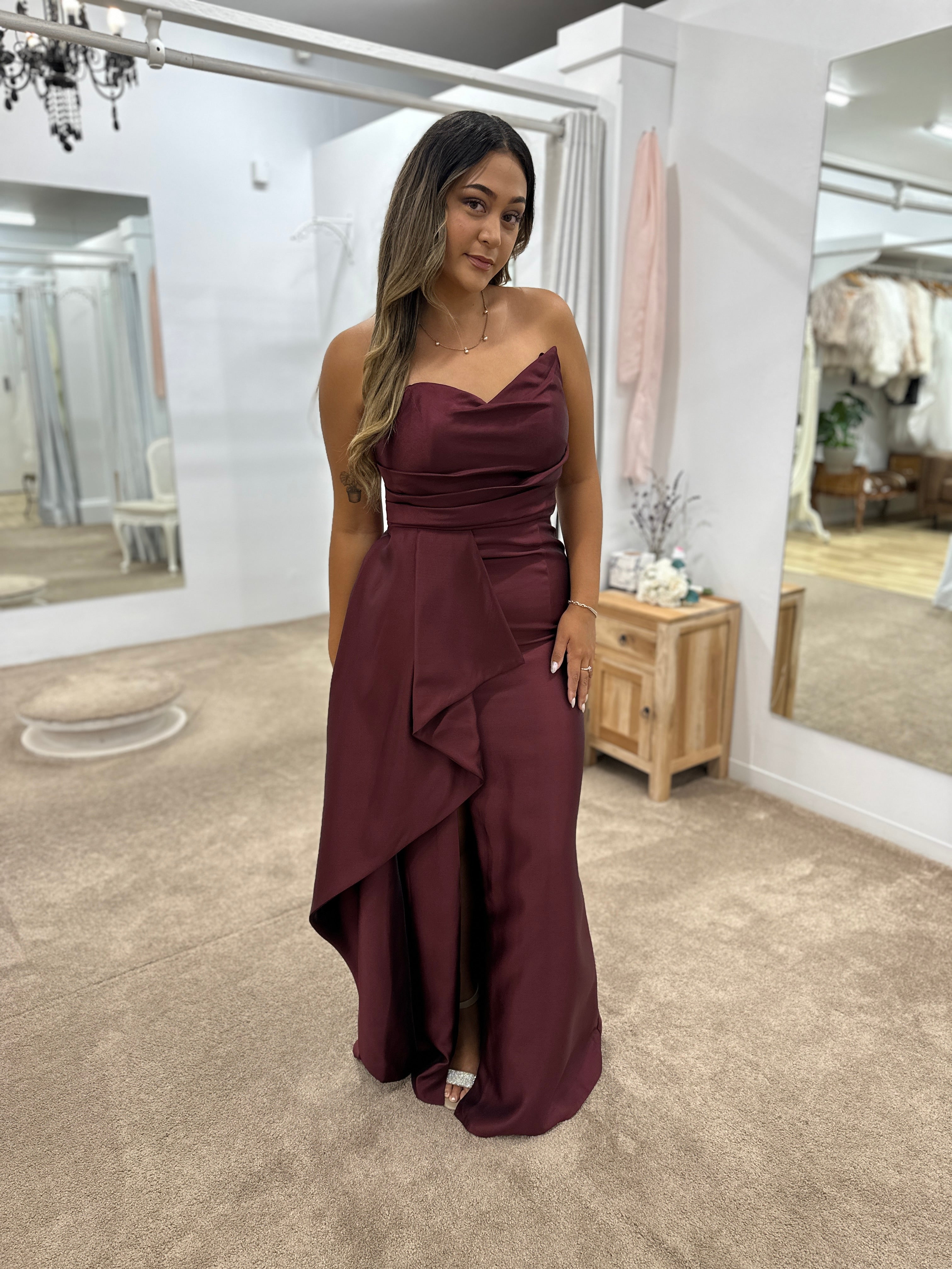 Elegant Kasery Asymmetric Gown for Women - Formal Evening Dress for Prom, Wedding & Special Occasions