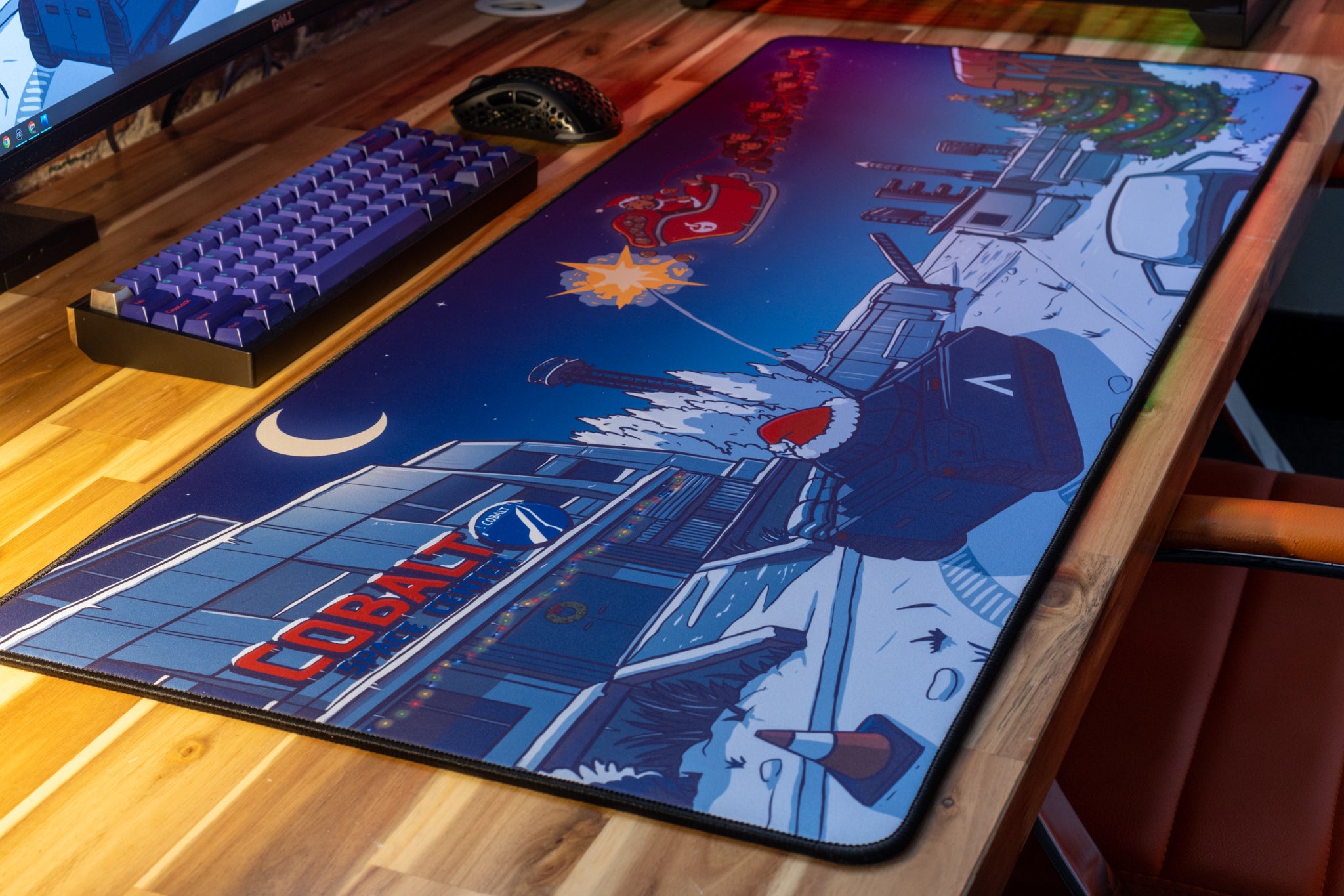 CoconutB Christmas Limited Edition Gaming Desk Mat - Content Creator Collaboration - Perfect for Gaming Setups & Office Workspaces