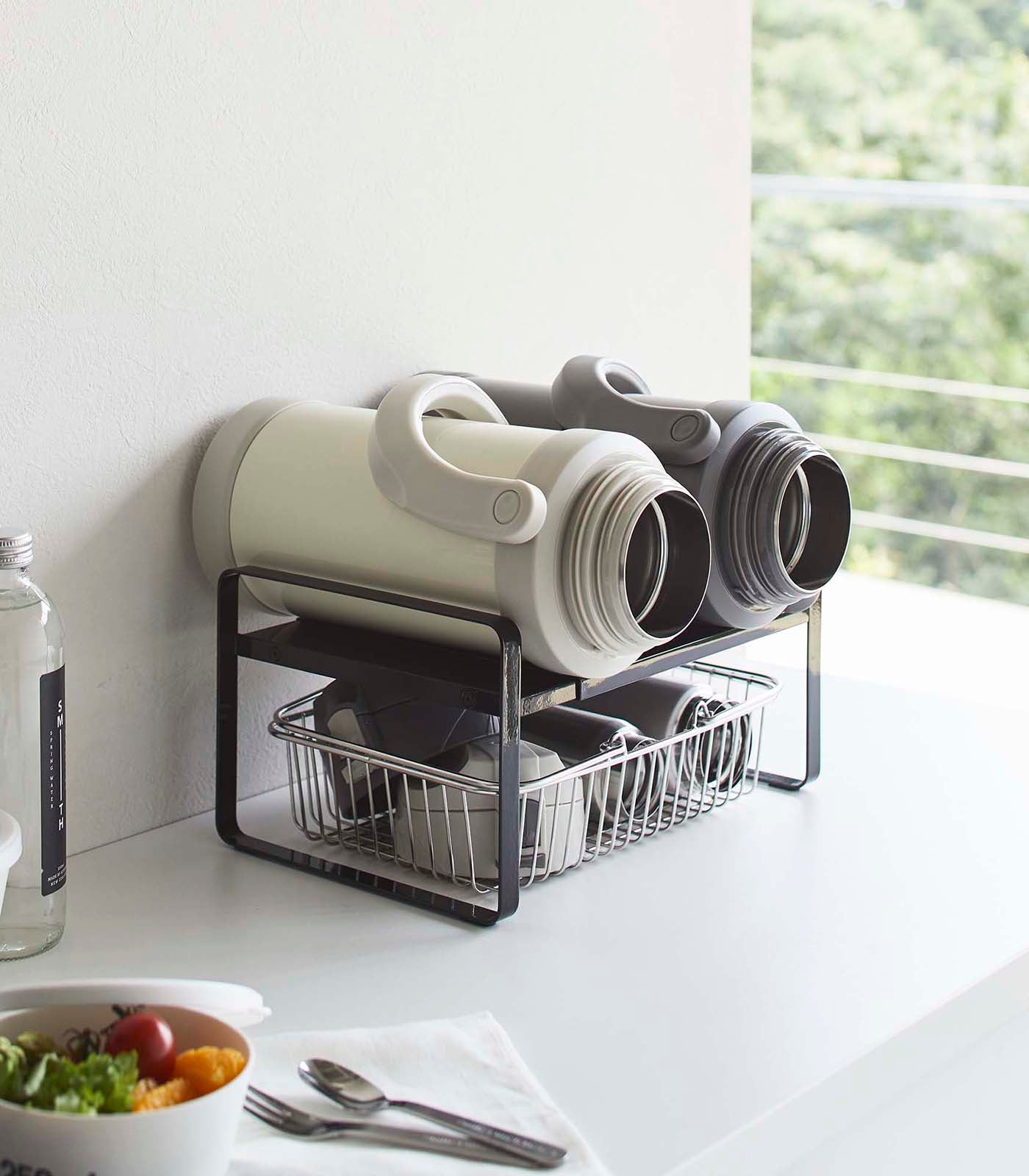 Expandable Kitchen Riser Shelf - Adjustable Steel Organizer for Countertops - Perfect for Spice Racks, Coffee Makers & Small Appliances