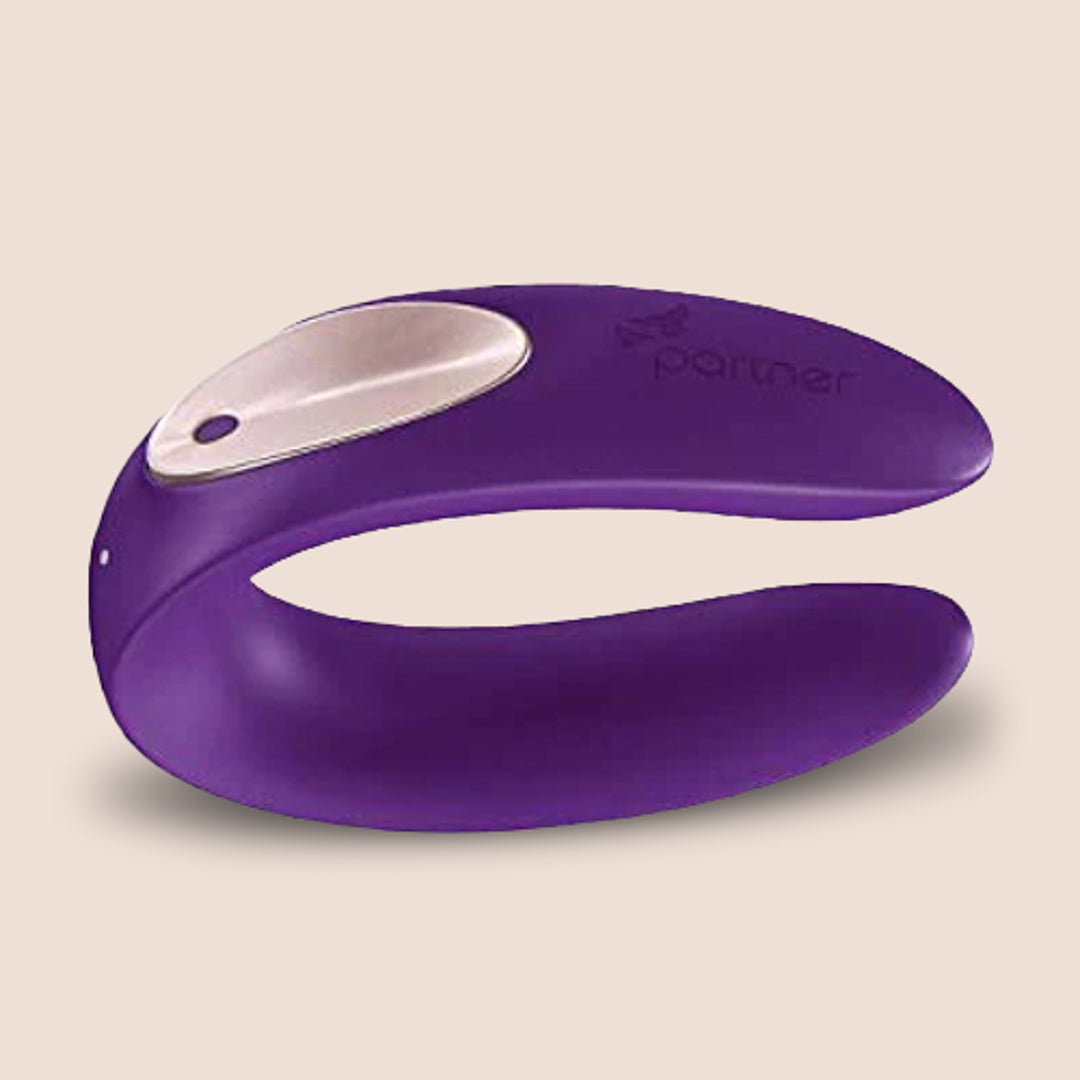 Satisfyer Double Plus Dual Motor Vibrator - Powerful Vaginal & Clitoral Stimulation for Women - Perfect for Solo Play & Couples Intimacy