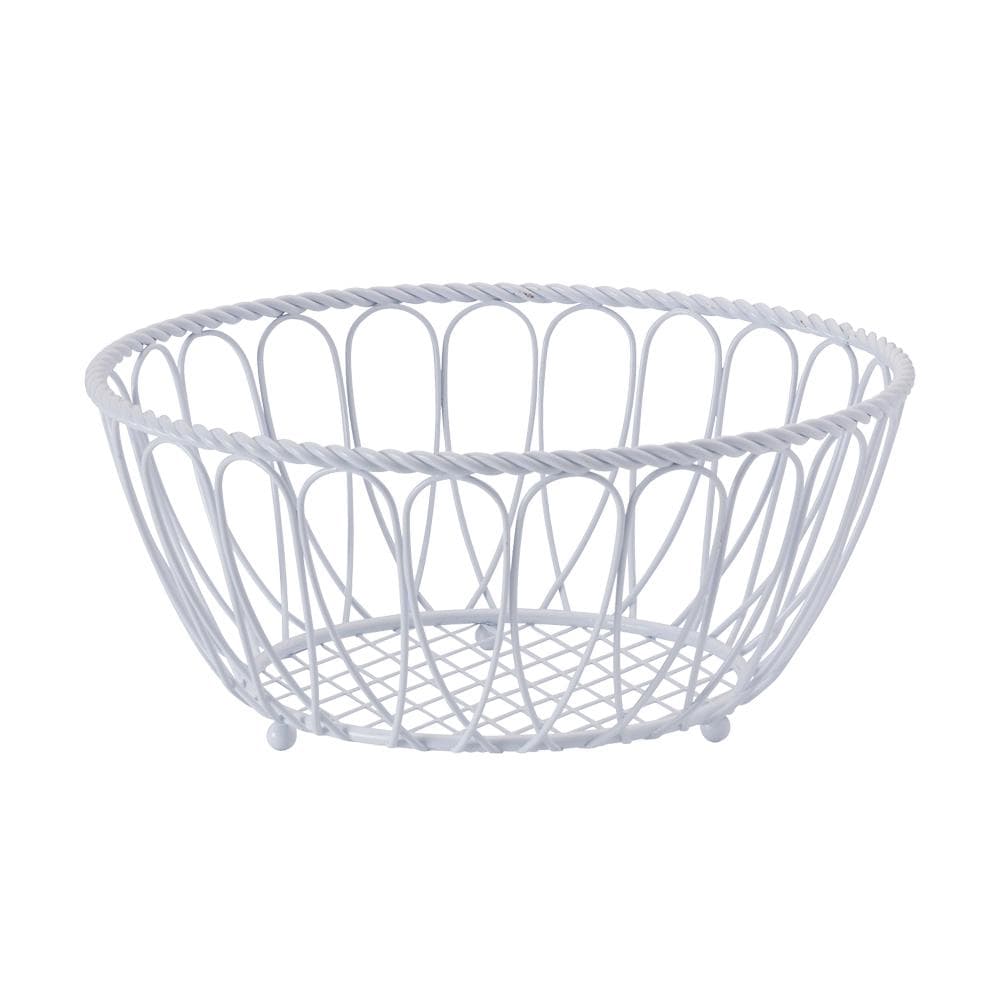 White Rope Fruit and Bread Basket - Eco-Friendly Storage for Kitchen, Dining Table, Picnic, and Party Decor