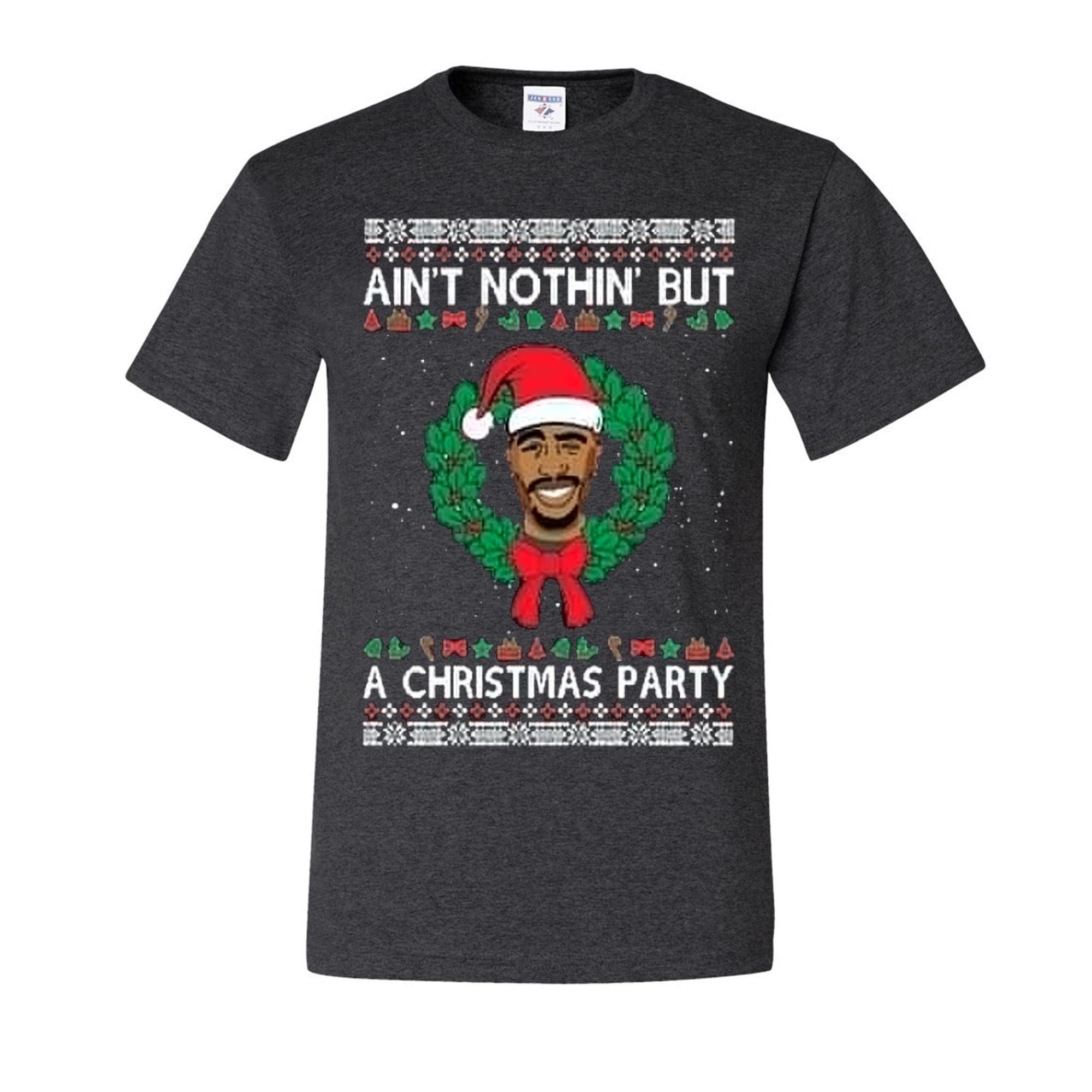 Wild Custom Apparel - Ugly Christmas Party T-Shirt for Men | Funny Holiday Graphic Tee | Perfect for Christmas Parties & Festive Gatherings