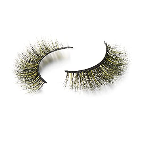 Beyonday Colored Fluffy False Eyelashes - Soft Wispy Faux Lash Extensions for Natural Look | Perfect for Cosplay, Halloween Parties & Eye Makeup | 10-Pack (Color 13) - Enhance Your Beauty for Daily Wear, Special Events & Photo Shoots